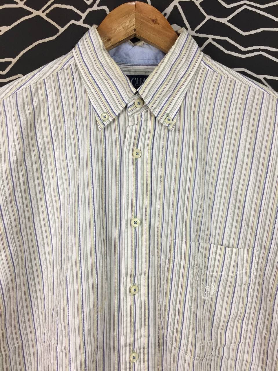 Chaps Ralph Lauren Vtg Chaps Ralph Lauren Striped Button Down Shirt Size US L / EU 52-54 / 3 - 3 Thumbnail