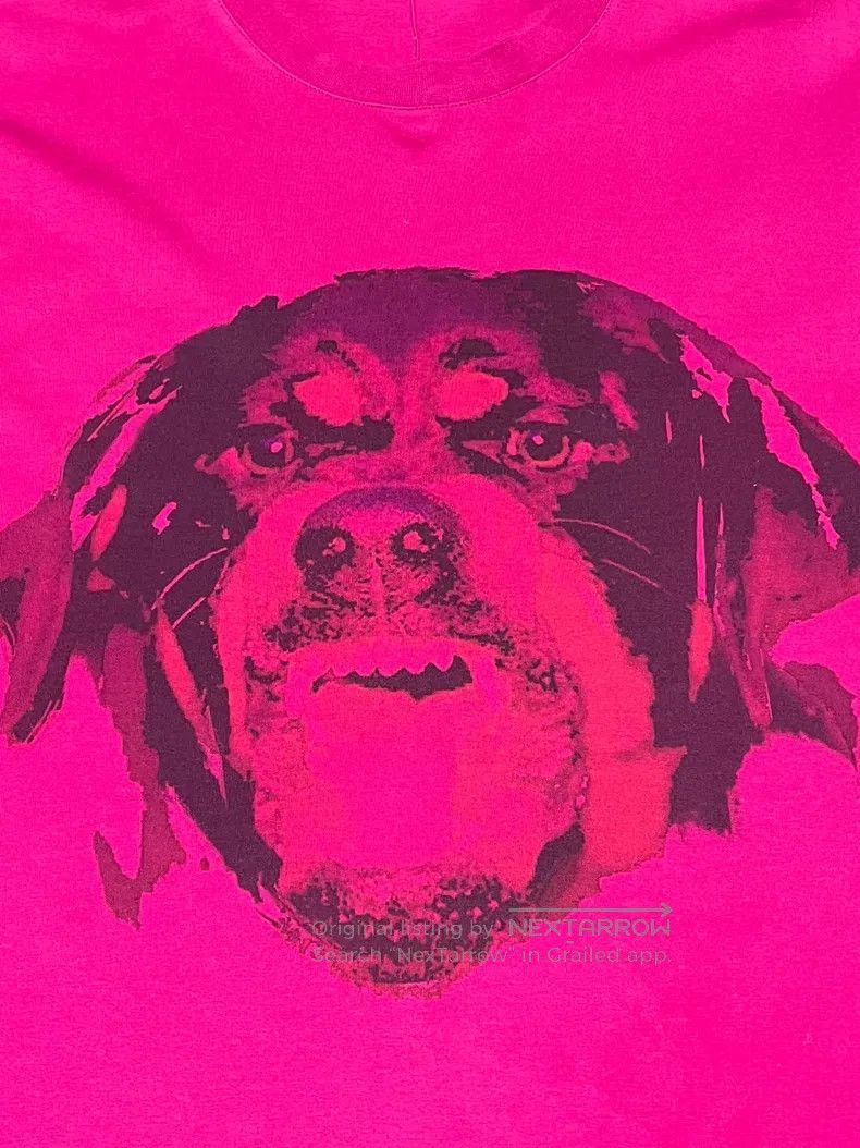 Givenchy Givenchy Men's Dog Head Short Sleeve T-Shirt - Size L - Sh Size US L / EU 52-54 / 3 - 4 Thumbnail