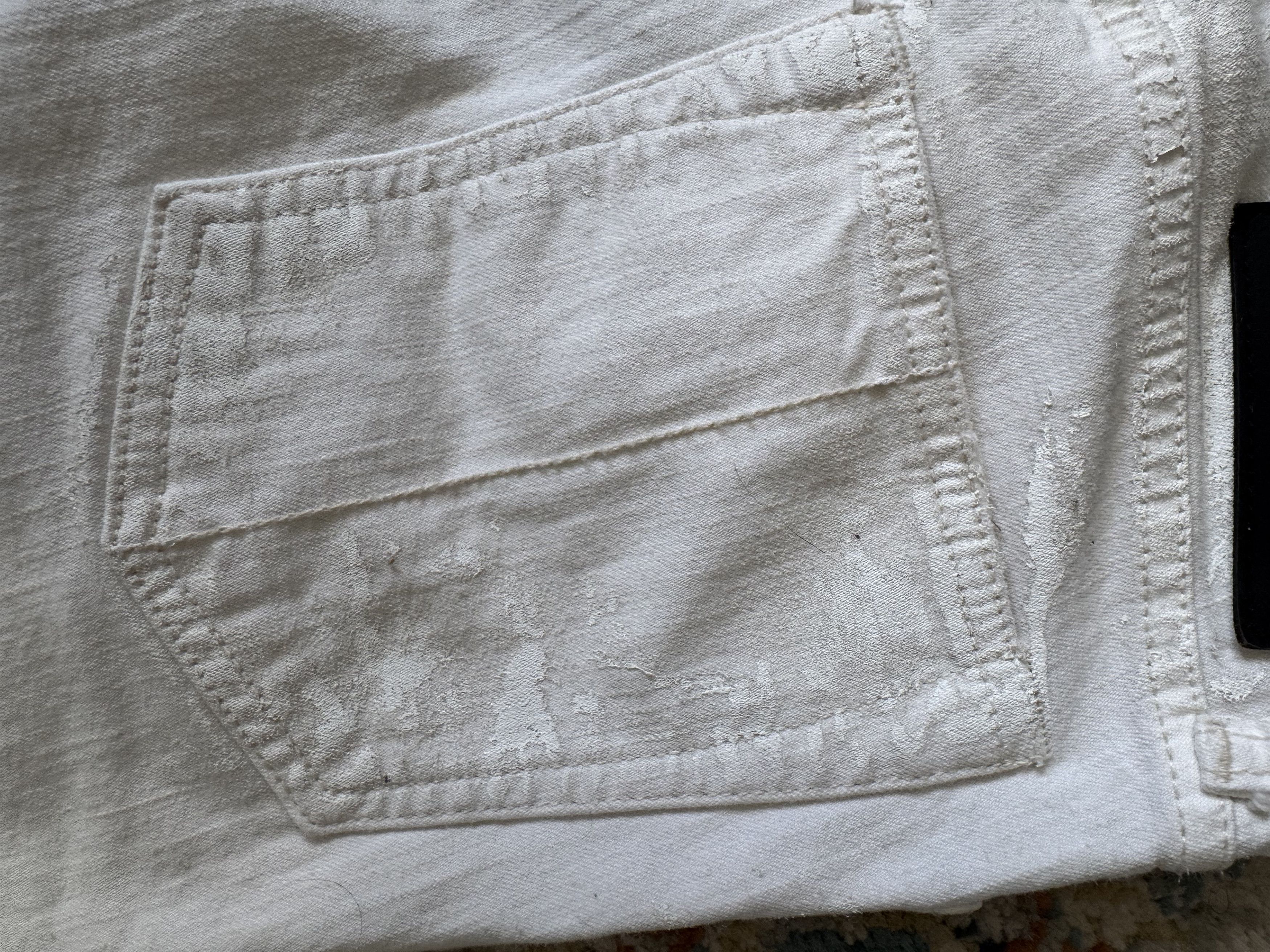 Le Grande Bleu (L.G.B.) L.G.B Archive White Painted Biker Skinny Jeans Sz 25 Japan Size 25" / US 0 / IT 36 - 7 Thumbnail