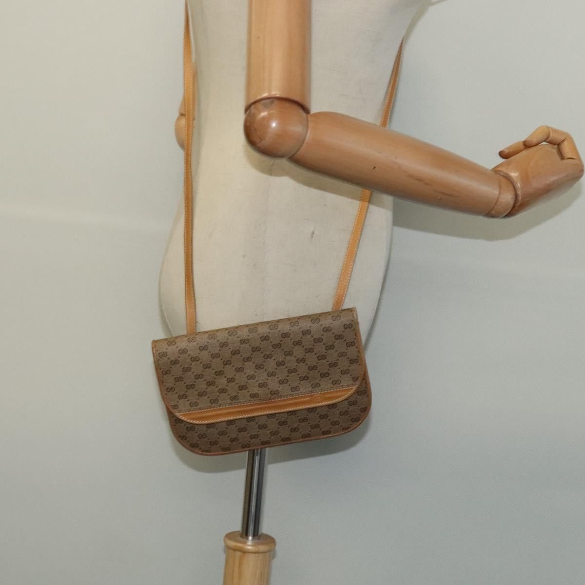 Gucci GUCCI Micro GG Supreme Shoulder Bag Pvc Beige Gold Size ONE SIZE - 20 Thumbnail