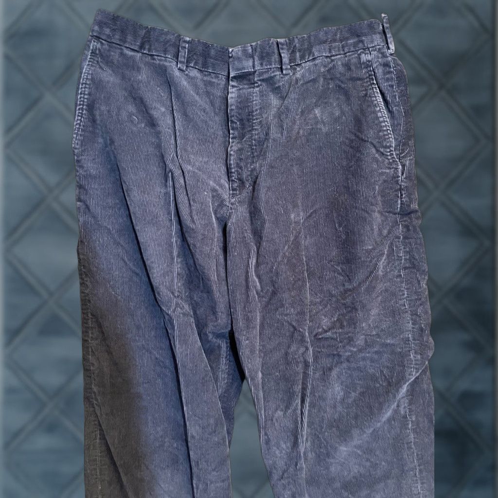 Lands' End Lands End Corduroy Pants Mens 36 waist traditional fit Blue 36x28 Size US 36 / EU 52 - 1 Thumbnail