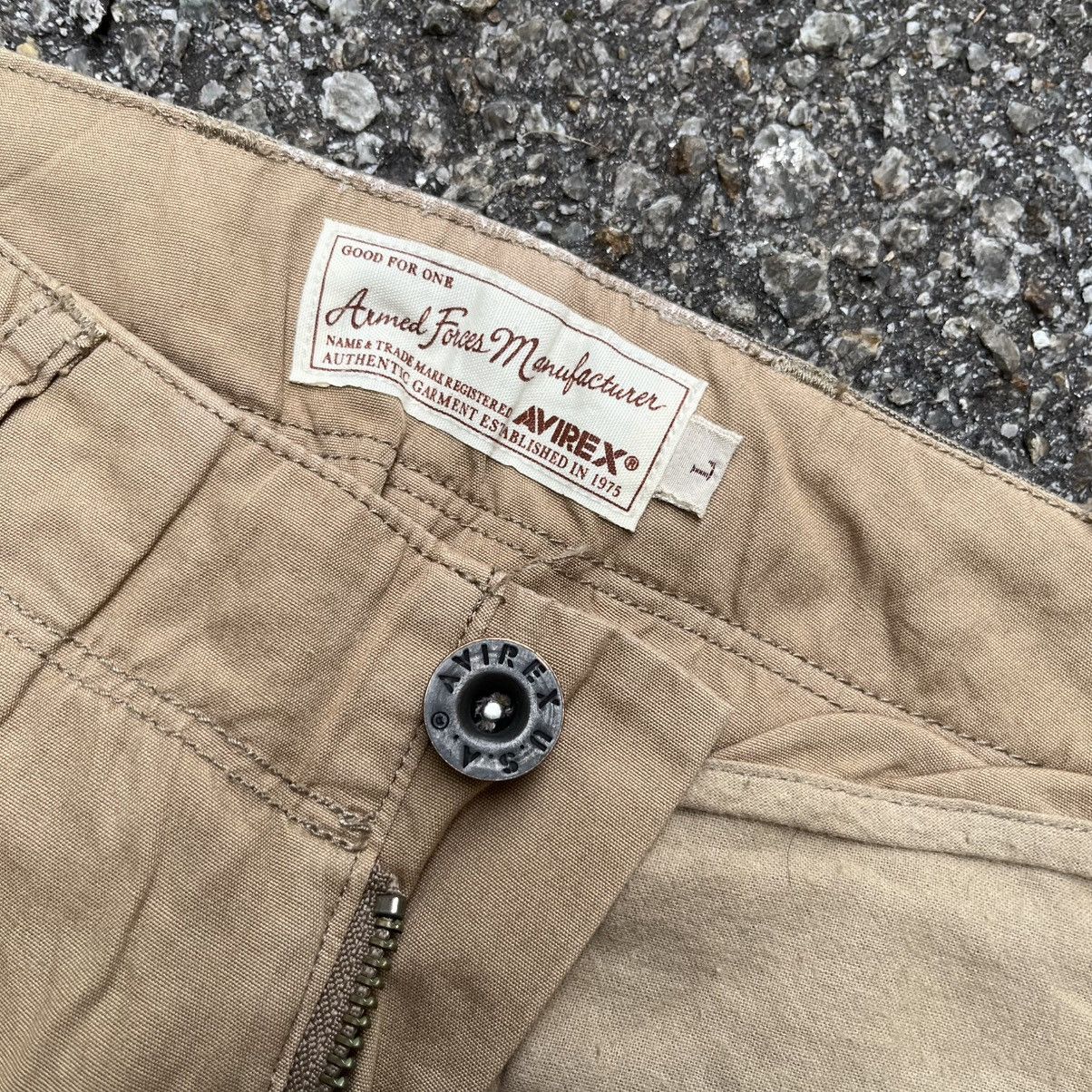 Avirex Avirex Split Camo Bush Pants Cargo Multipocket Khaki Brown Size US 33 - 13 Thumbnail