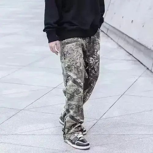 Japanese Brand × Vintage BLACK FRIDAY SALE Mixed Camo Print Cargo Straight Leg Size US 34 / EU 50 - 2 Thumbnail