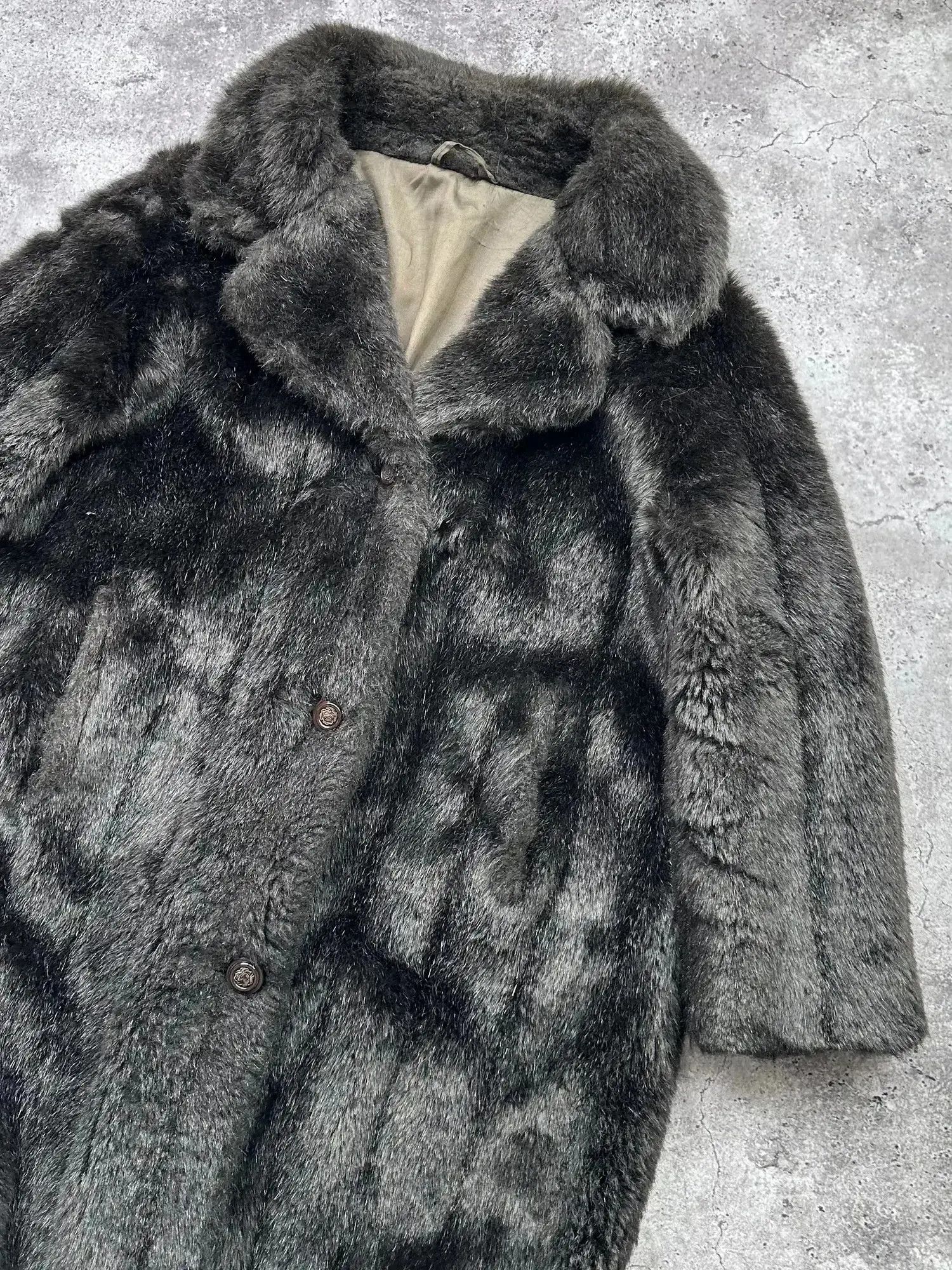 Japanese Brand Vintage Faux Fur Coat C153(V34) Size L / US 10 / IT 46 - 3 Thumbnail