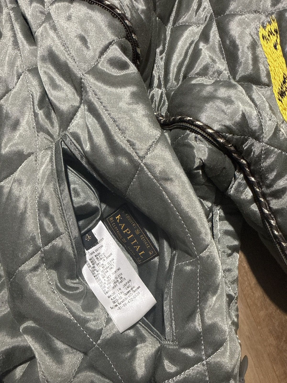 Kapital KAPITAL - Convertible Embroidered Quilted Satin Bomber Size US M / EU 48-50 / 2 - 8 Thumbnail