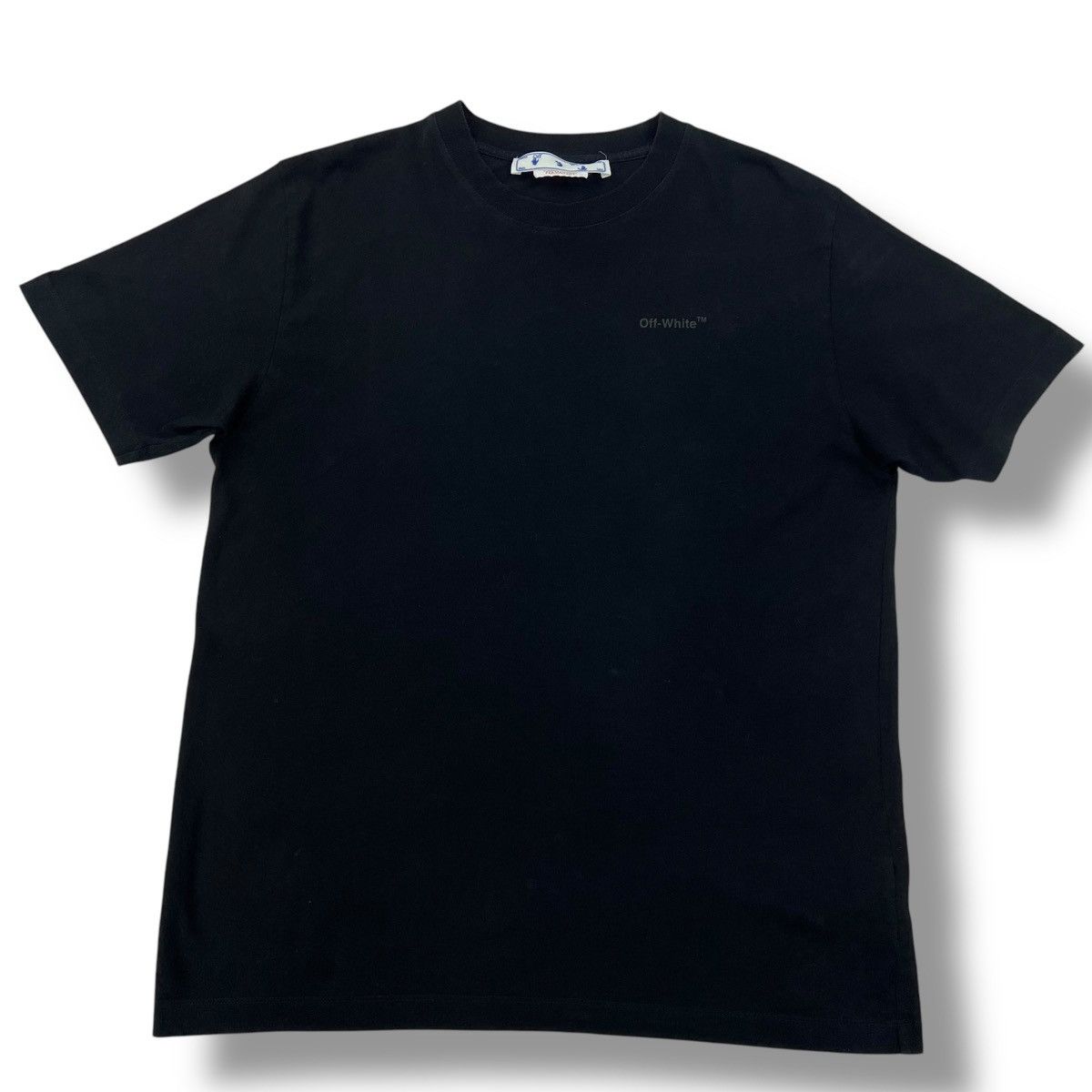 Off-White Off-White Rubber Diagonal Black T Shirt Size US XL / EU 56 / 4 - 3 Thumbnail