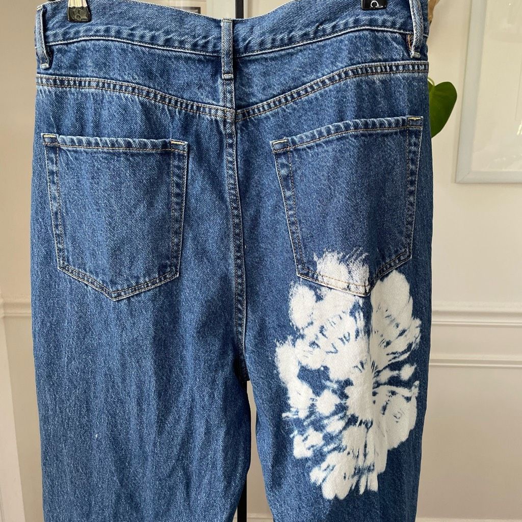 Pacsun PacSun Tie Dye High Waisted Straight Leg Jeans 30 Size 30" / US 8 / IT 44 - 7 Thumbnail