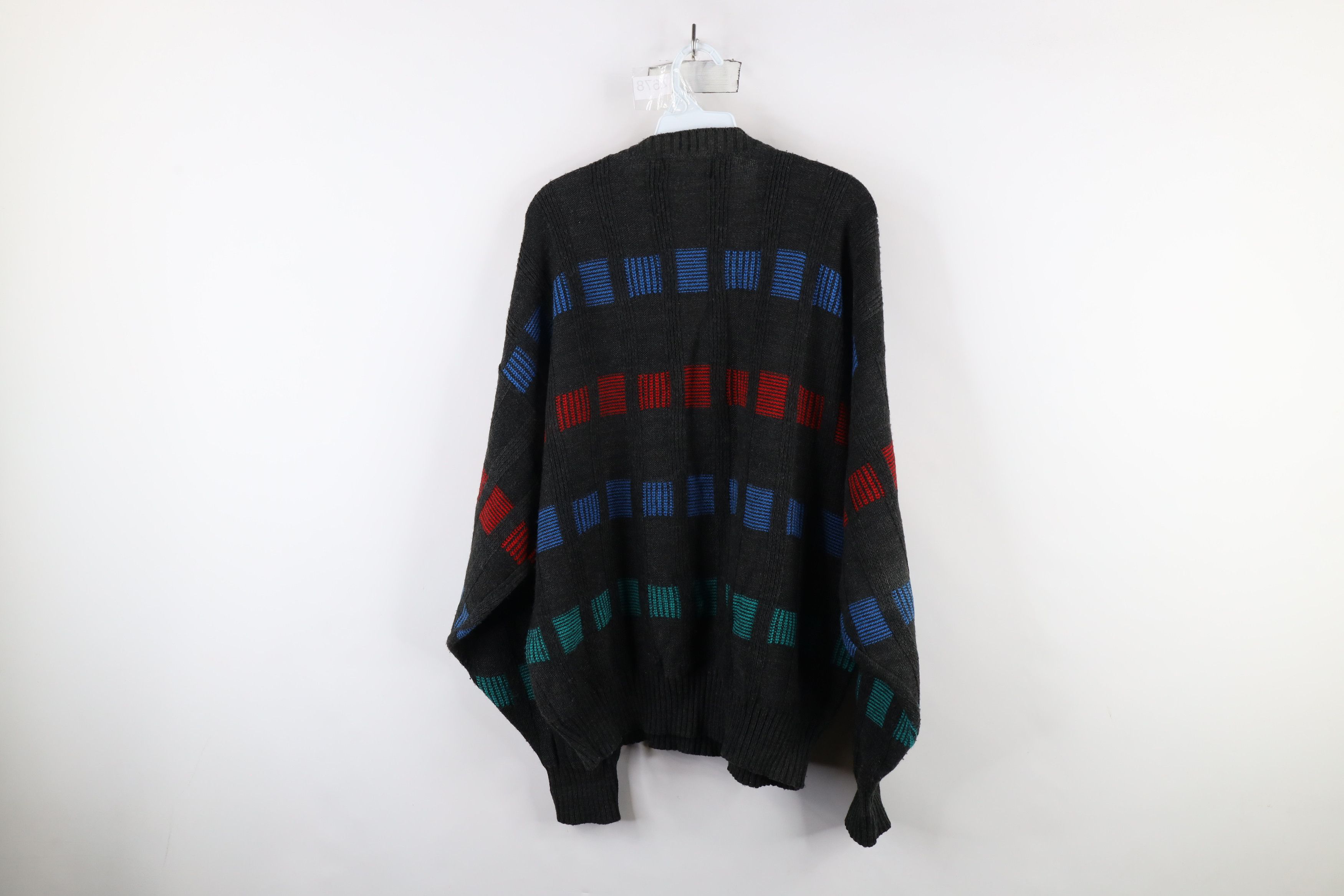 Vintage Vintage 90s Streetwear Ribbed Knit V-Neck Sweater USA Size US XL / EU 56 / 4 - 10 Thumbnail