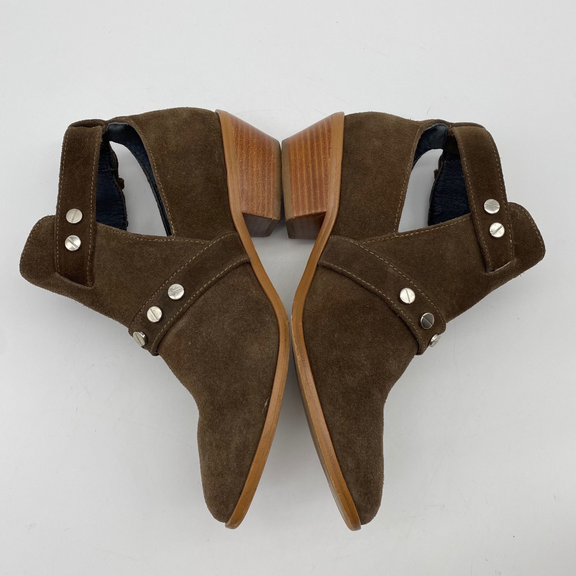 Rebecca Minkoff REBECCA MINKOFF Abigail Brown Suede studded strap Ankle boot Size US 6 / IT 36 - 6 Thumbnail