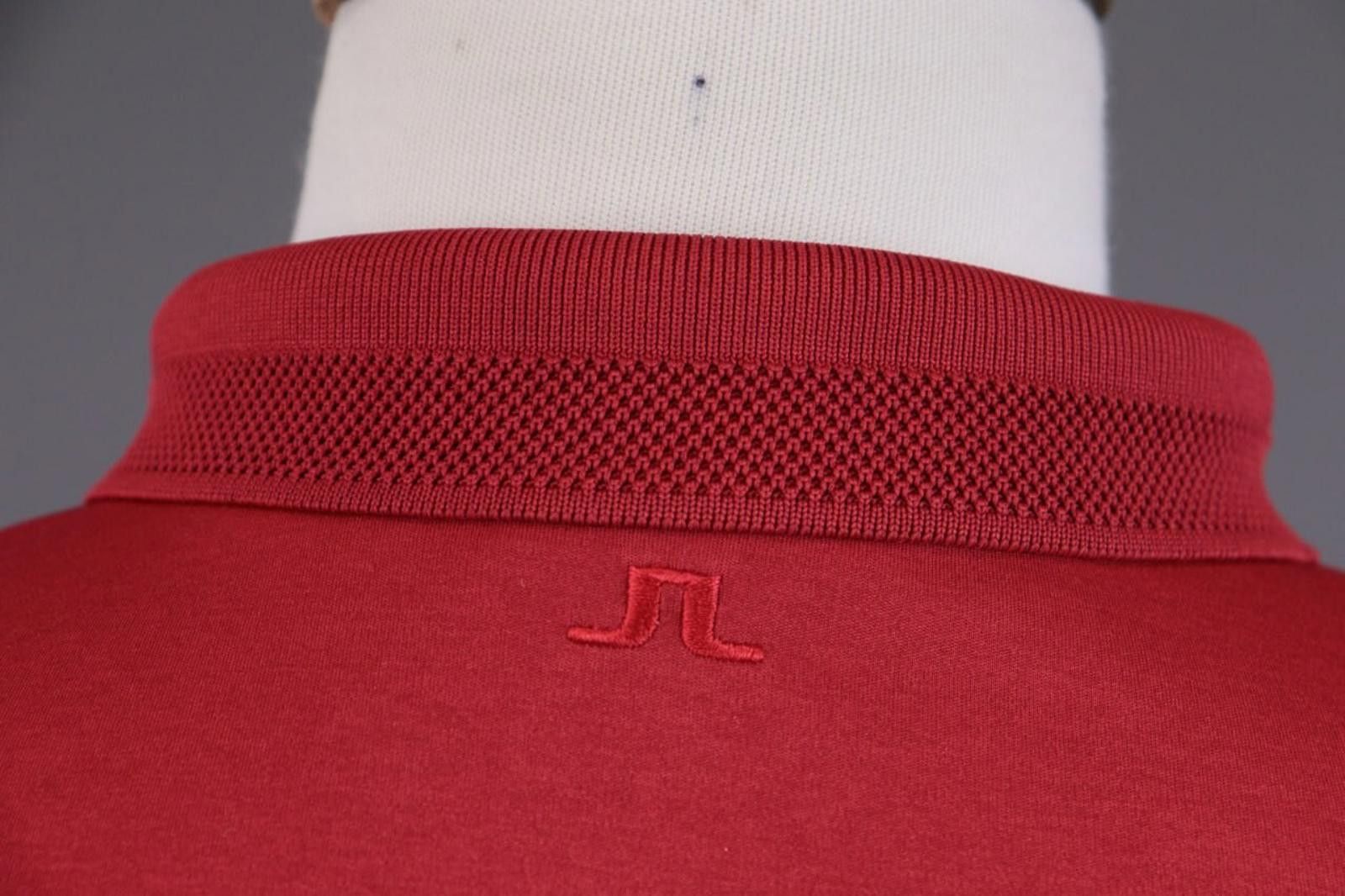 J.Lindeberg J.Lindeberg Red Collared Fit Popover Polo Shirt Size L Size US L / EU 52-54 / 3 - 8 Thumbnail