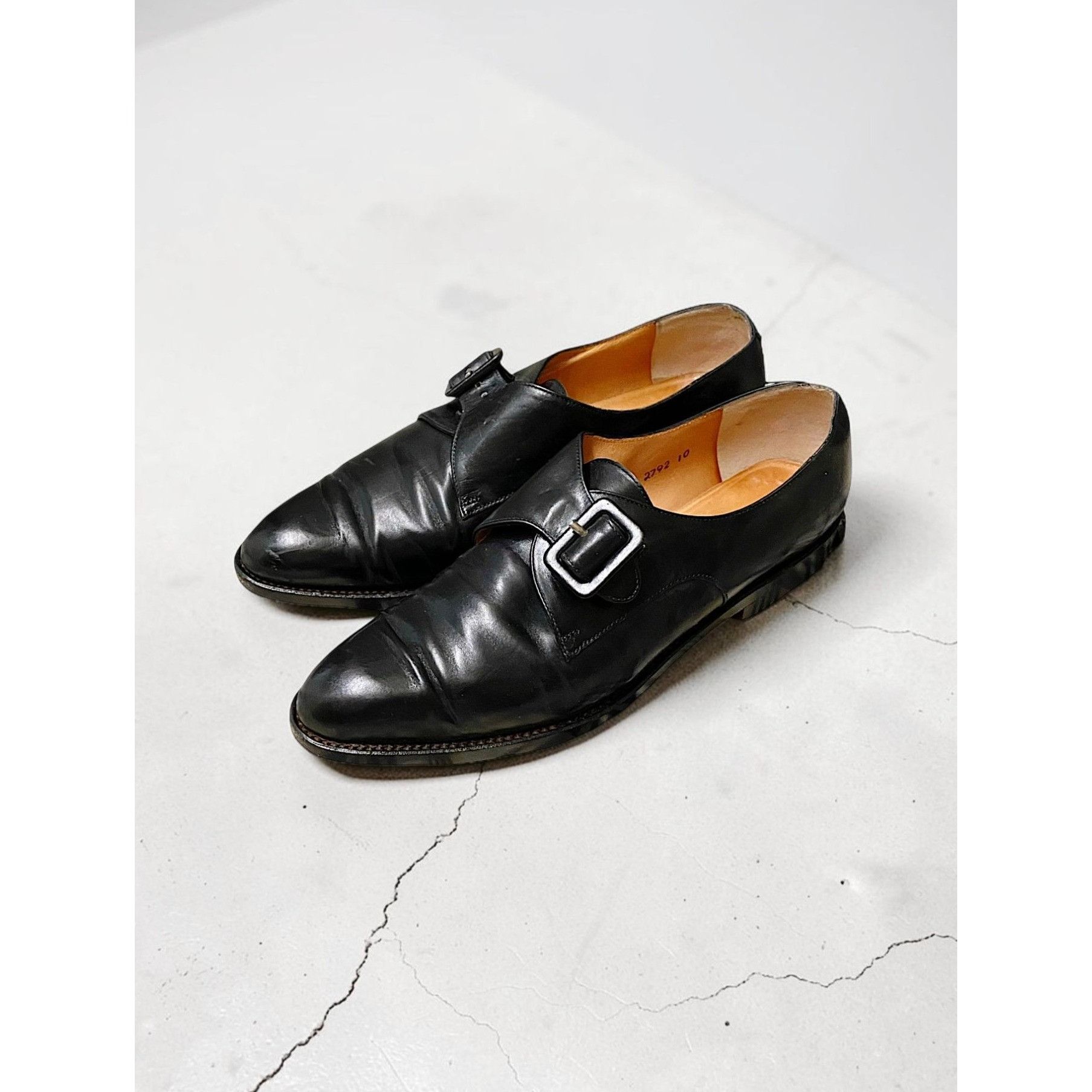 Robert Clergerie Vintage Robert Clergerie Black Leather Monk Strap Shoes, 7 Size US 7 / IT 37 - 1 Thumbnail