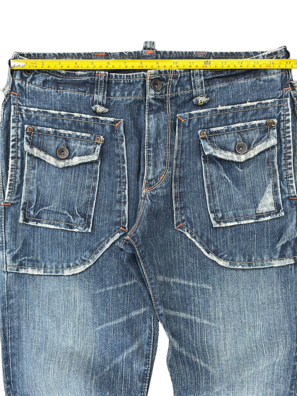 Japanese Brand Vintage Japanese Brand Bush Pant Pocket Blue Washed Jorts Size US 34 / EU 50 - 11 Thumbnail