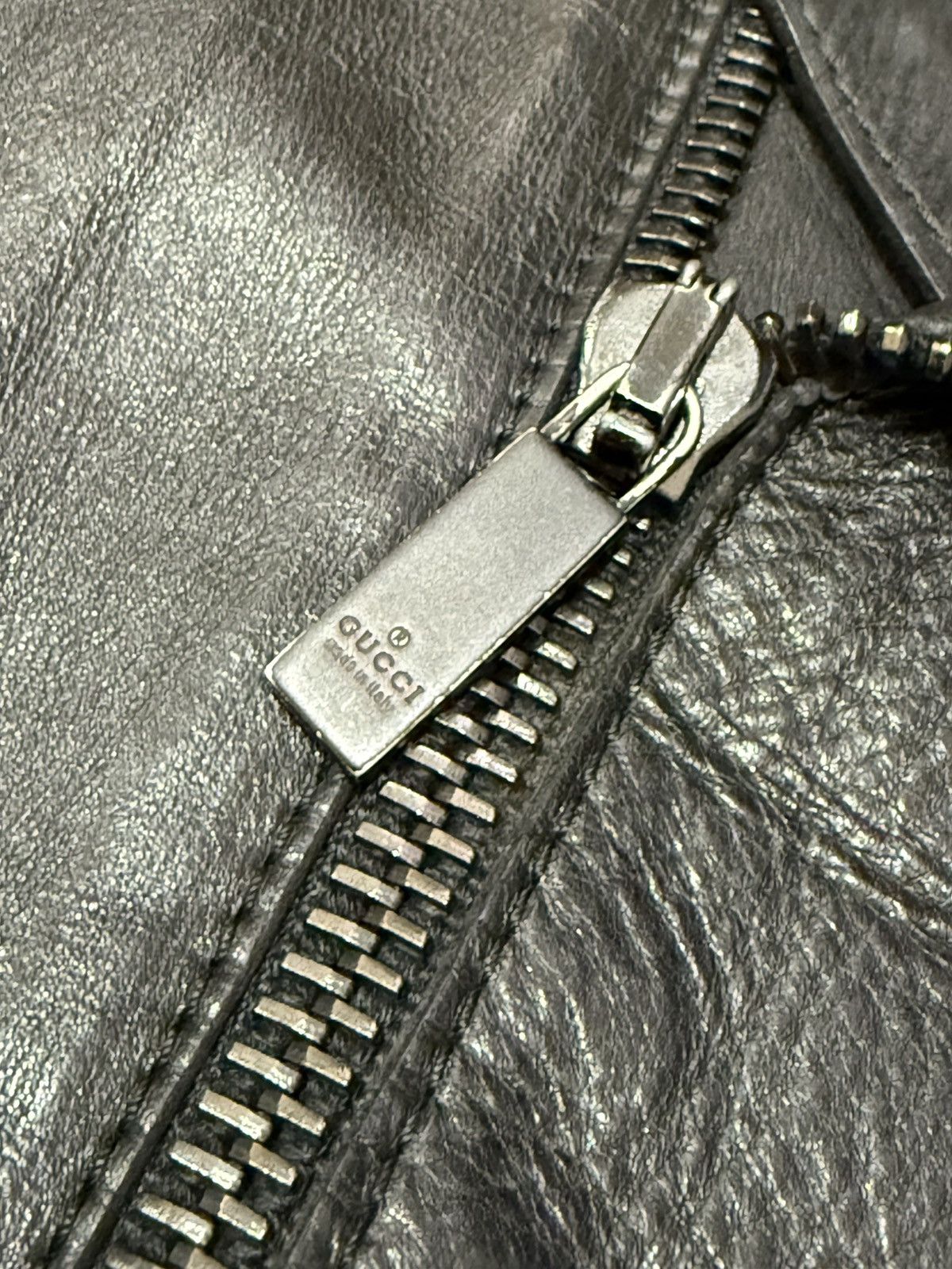Gucci × Tom Ford FW98 Gucci Tom Ford Runway Leather Biker Jacket Size US L / EU 52-54 / 3 - 10 Thumbnail