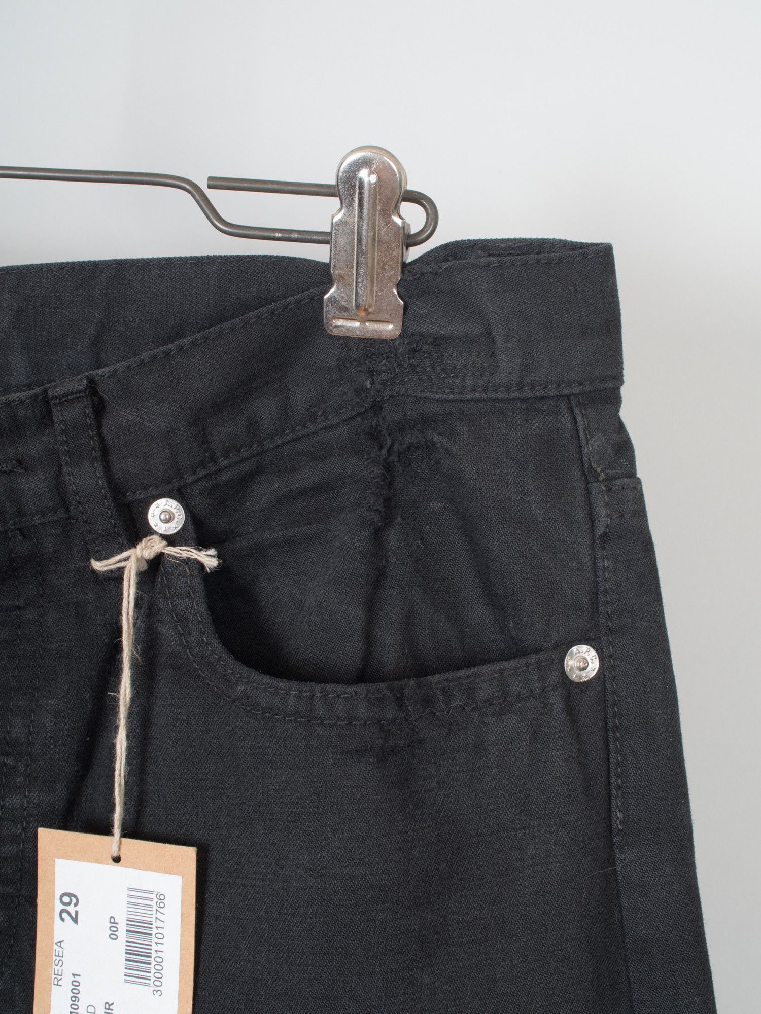 A.P.C. New Standard Selvedge Black Jeans Size US 29 - 9 Thumbnail