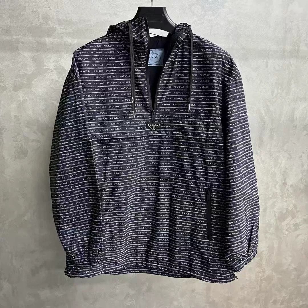 Prada Prada Printed Black Light Jacket xs Men Size US XS / EU 42 / 0 - 1 Thumbnail