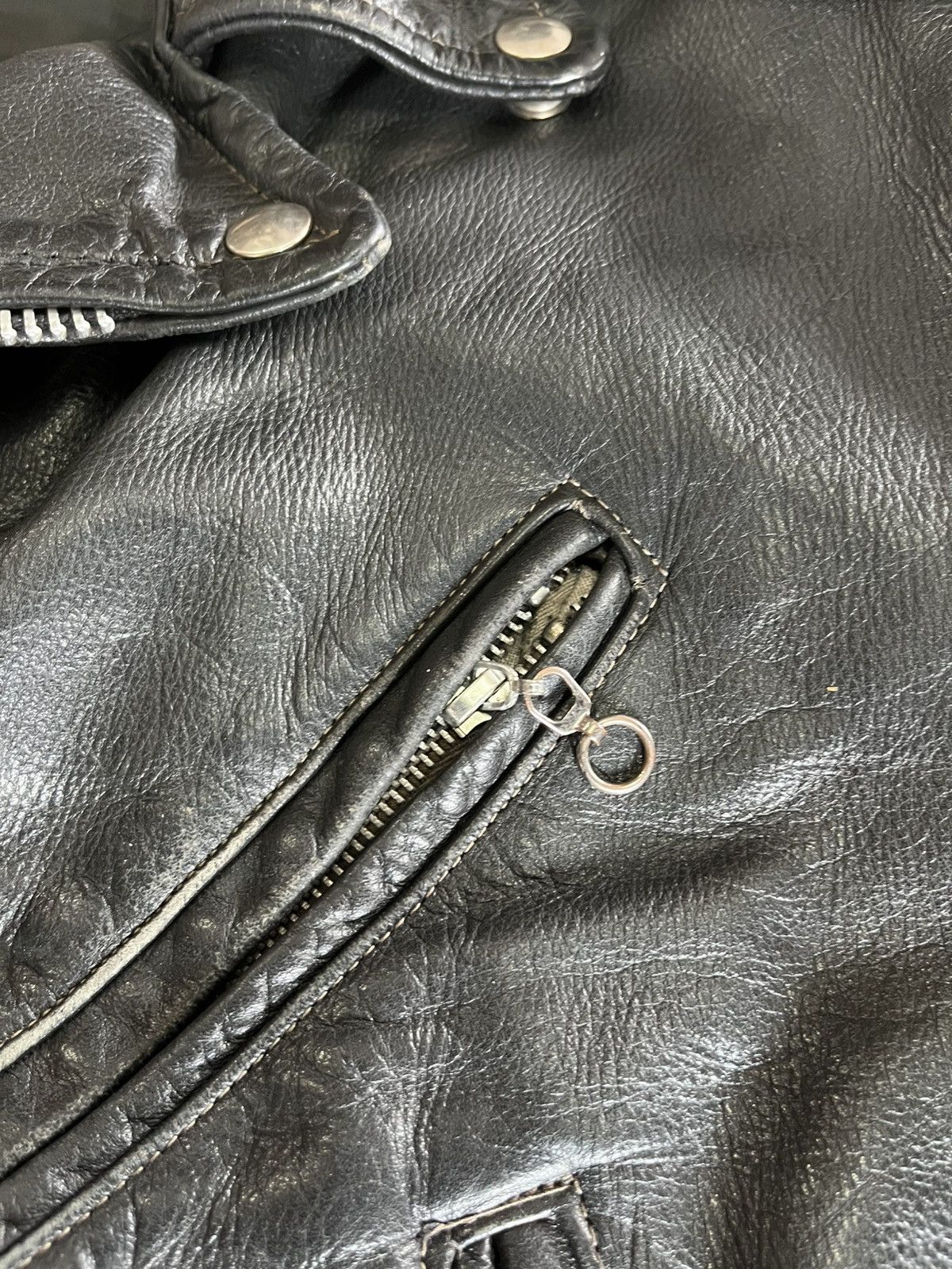 Excelled Vintage 60s 70s Excelled double riders leather jacket Size US L / EU 52-54 / 3 - 10 Thumbnail