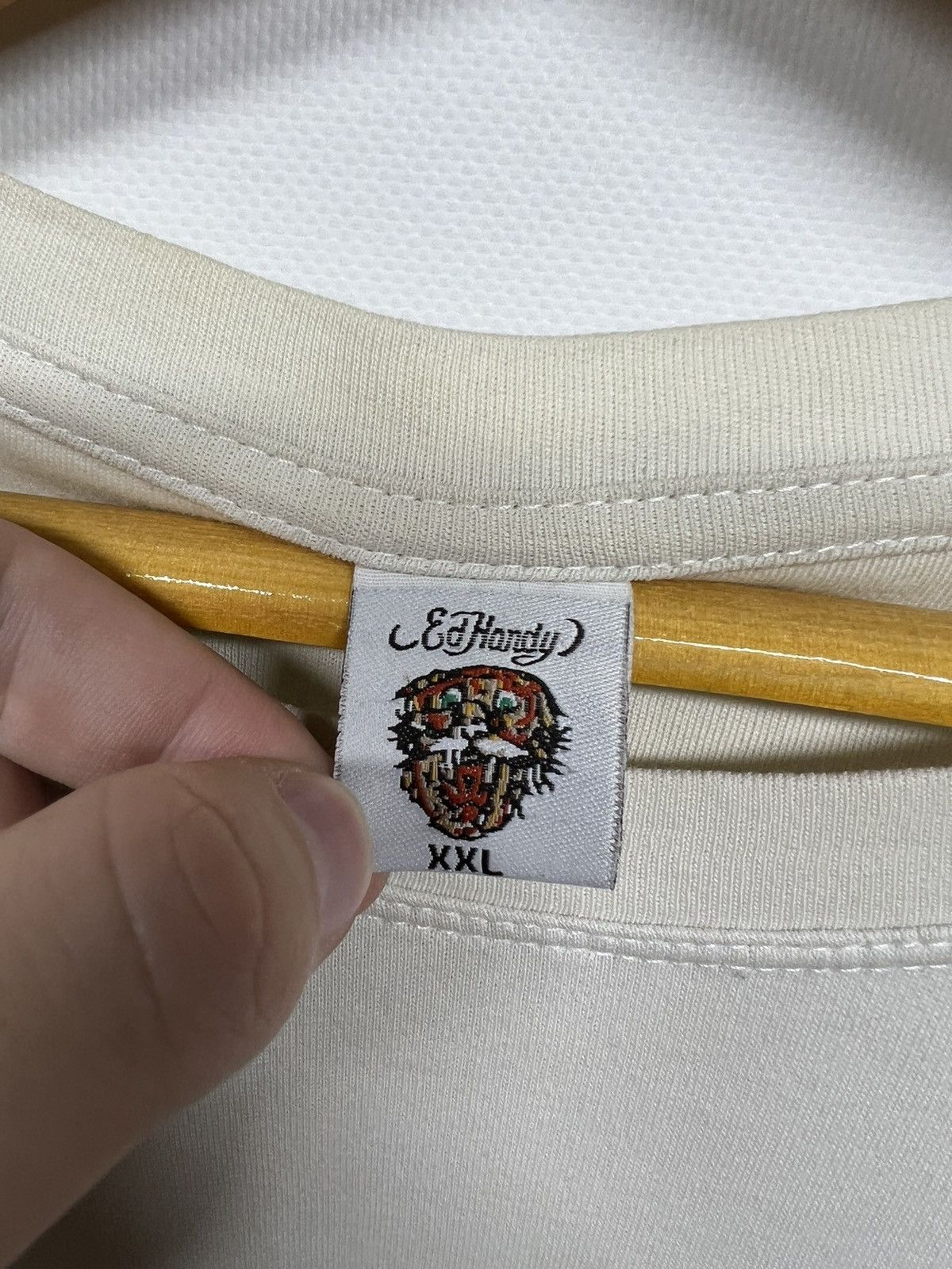 Ed Hardy Vintage Y2k Thrashed Ed Hardy Japan Dog 🐶 T-Shirt 00’s Size US XXL / EU 58 / 5 - 18 Thumbnail