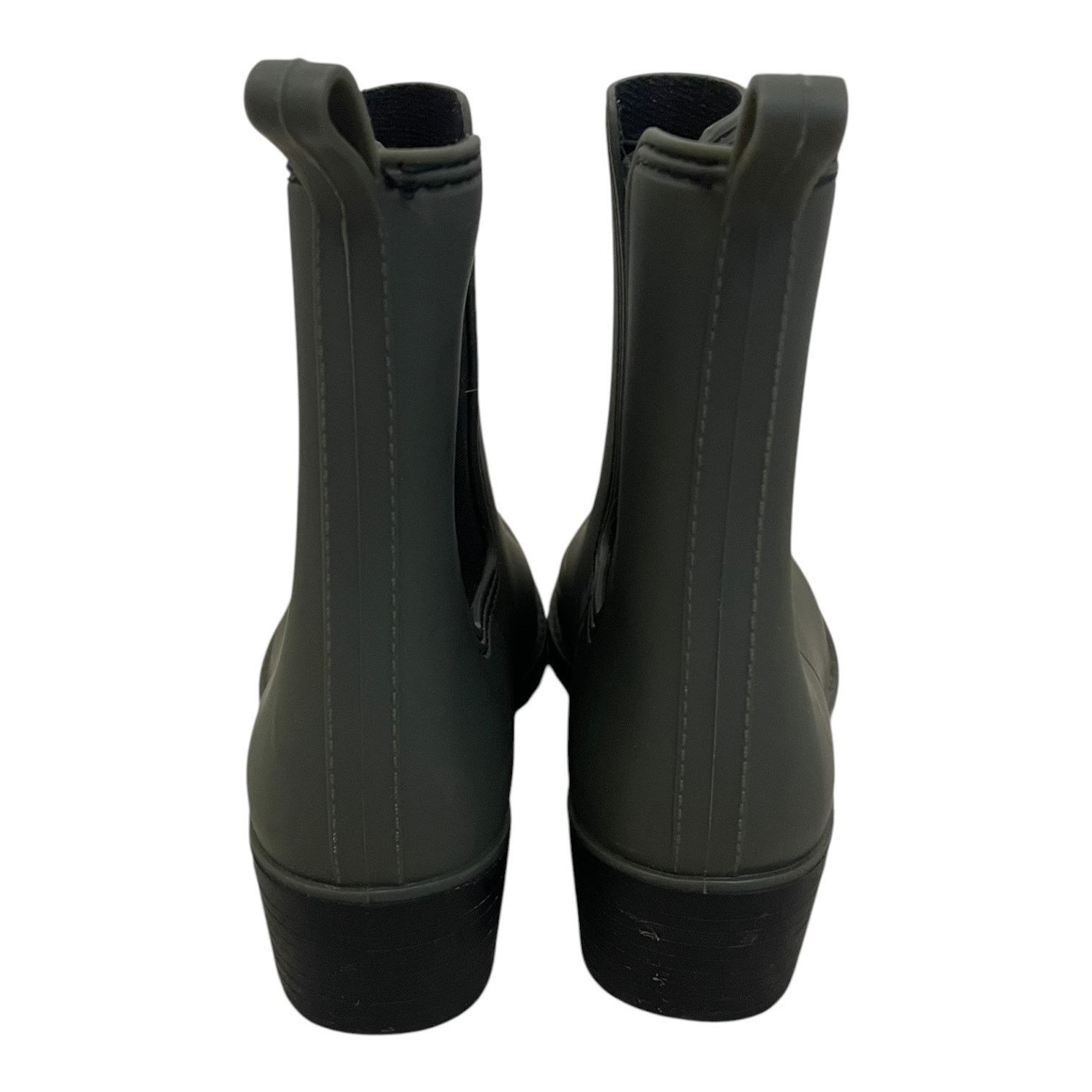 Urban Outfitters Urban Outfitters Olive Green Matte Rubber Chelsea Rain Boots Size US 8 / IT 38 - 6 Thumbnail