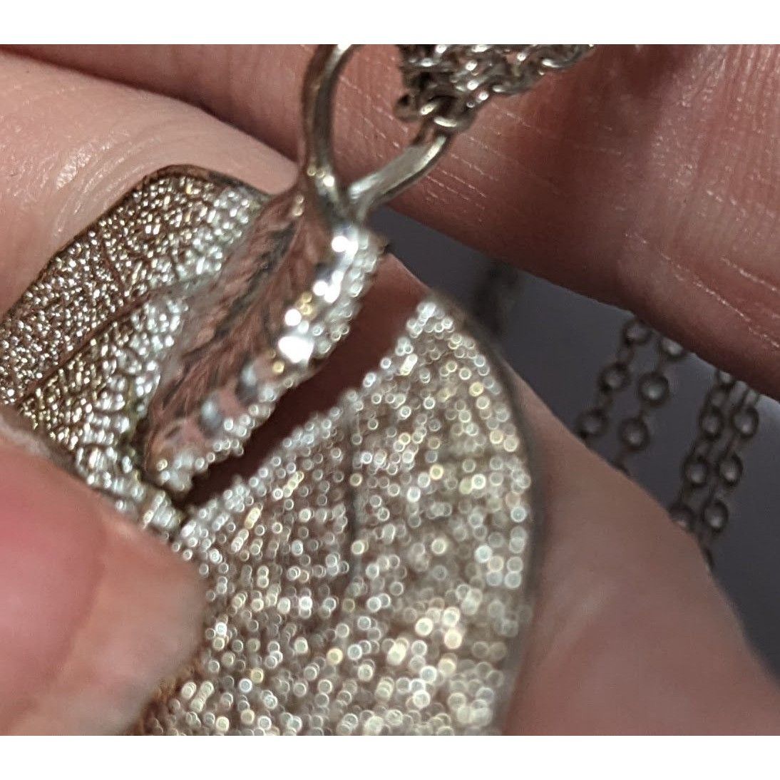 Other Vintage Silver Electroplated Leaf Necklace Size ONE SIZE - 8 Thumbnail