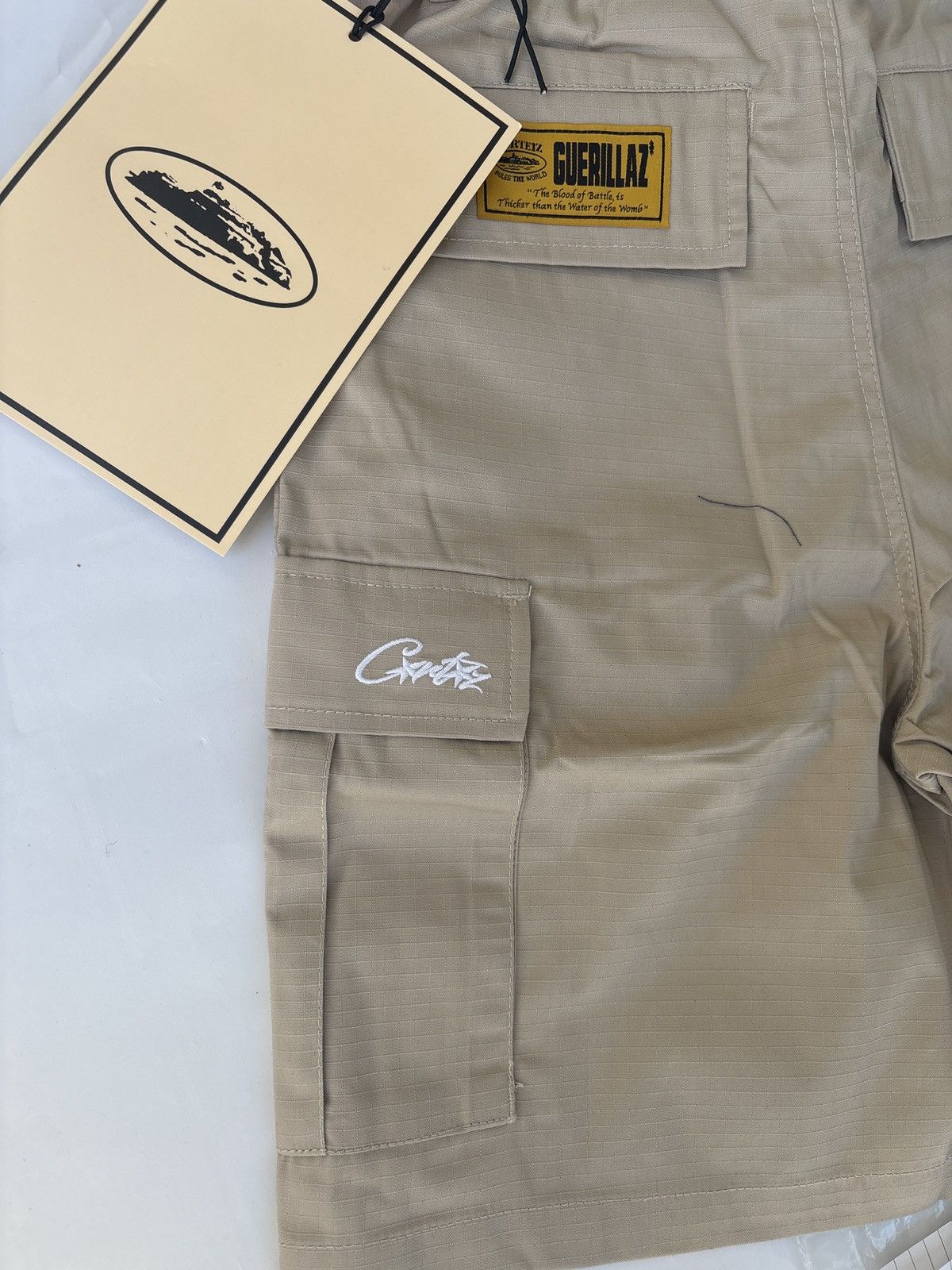 Corteiz Corteiz Rtw Beige OG Alcatraz Combat Shorts Size US 30 / EU 46 - 5 Thumbnail