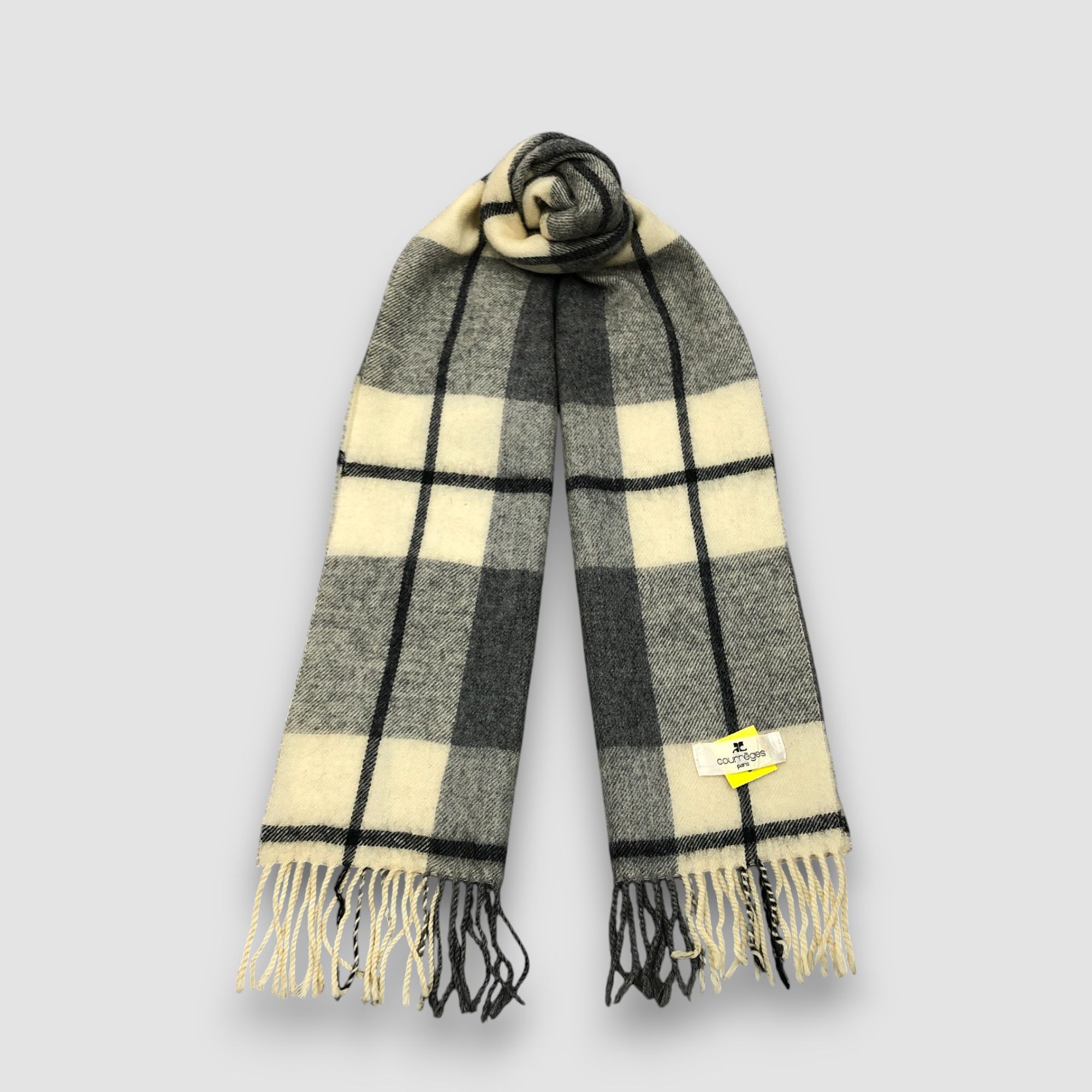 Courreges Vintage Courreges Scarf Muffler Wool Cashmere Scarves Size ONE SIZE - 1 Thumbnail