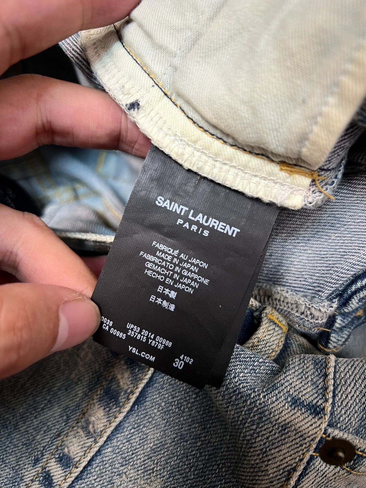 Saint Laurent Paris Authentic Saint Laurent jeans in whisker wash Size US 30 / EU 46 - 7 Thumbnail