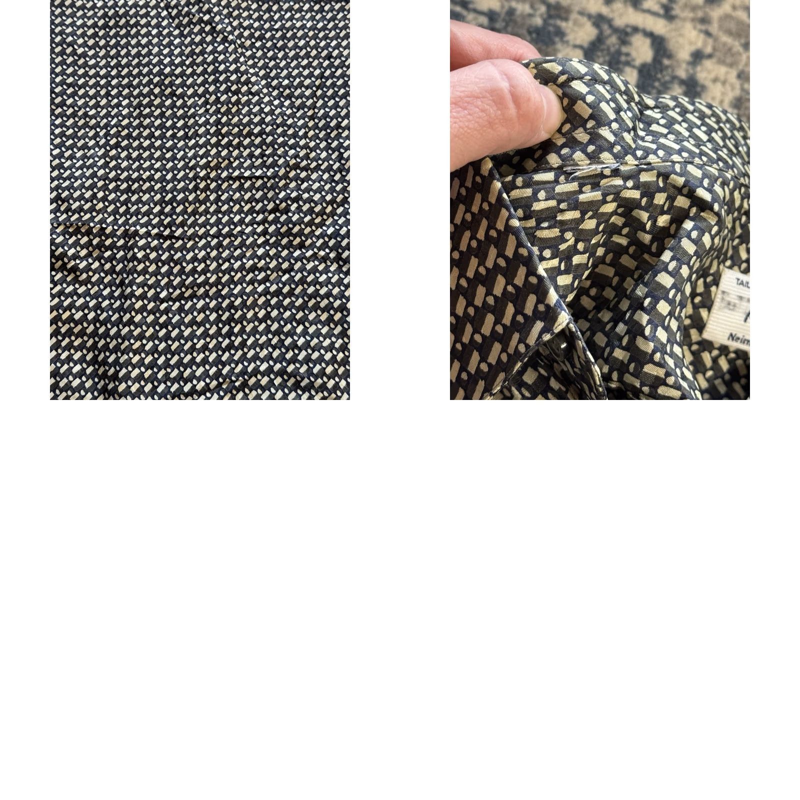 Brioni VINTAGE Brioni For Neiman Marcus Silk Dress Shirt Medium Made In Italy 100% Size 40R - 8 Thumbnail