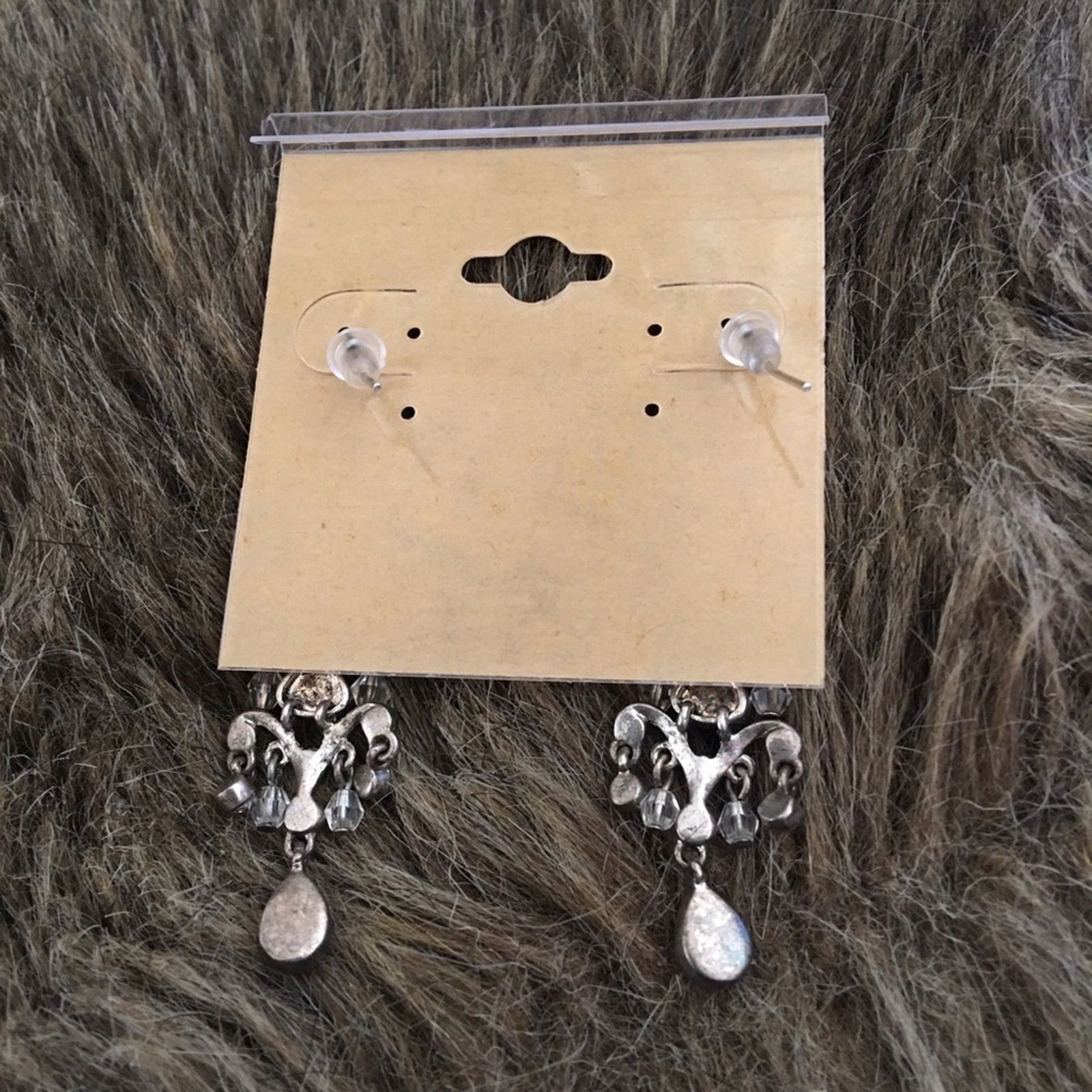 Jewelry Vintage Liz Claiborne glass chandelier earrings Size ONE SIZE - 3 Thumbnail