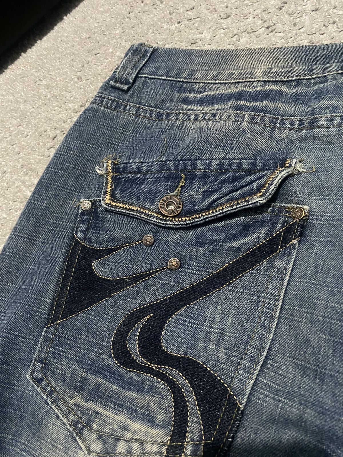 FUSAI × Japanese Brand × Vintage FUSAI Japanese Denim Pants y2k baggy drip Archive jeans Size US 40 / EU 56 - 10 Thumbnail