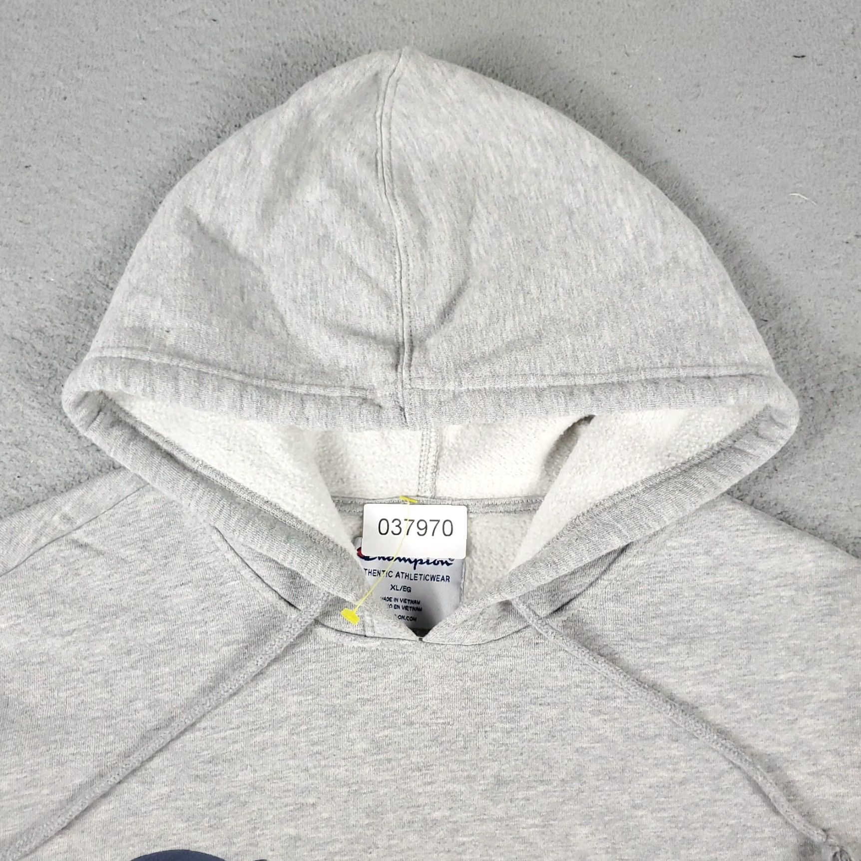 Champion Champion Hoodie Mens XL Gray Casual Pullover Sweatshirt - Mock Neck, Long Sleeve, Adjustable, Sports Size US XL / EU 56 / 4 - 3 Thumbnail
