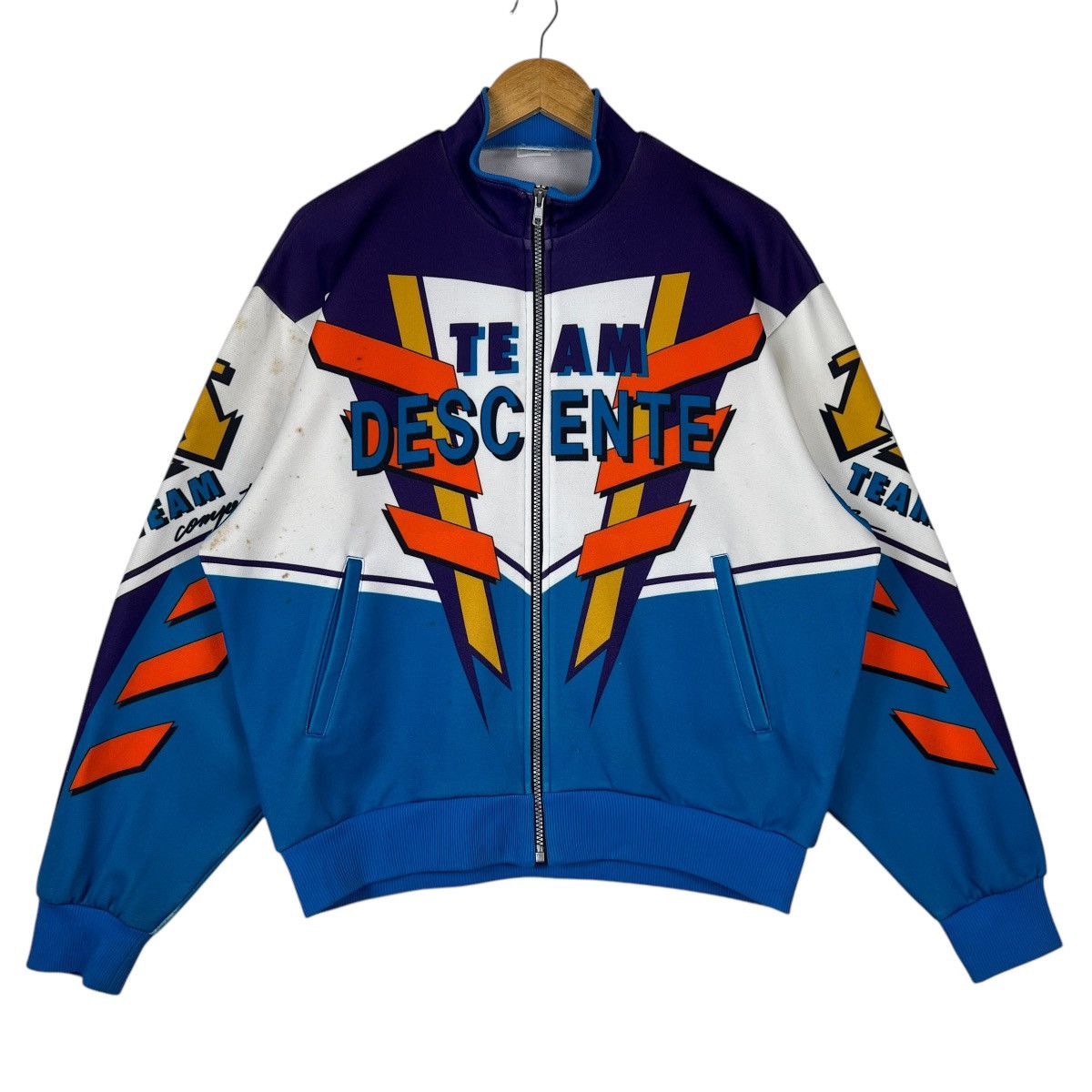 Descente 🔥 VINTAGE TEAM DESCENTE TRACK SWEATER Size US L / EU 52-54 / 3 - 1 Thumbnail