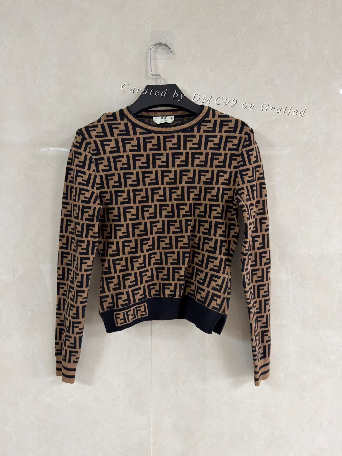 Fendi Fendi All-Over Print Knit Sweater Size XS / US 0-2 / IT 36-38 - 1 Thumbnail