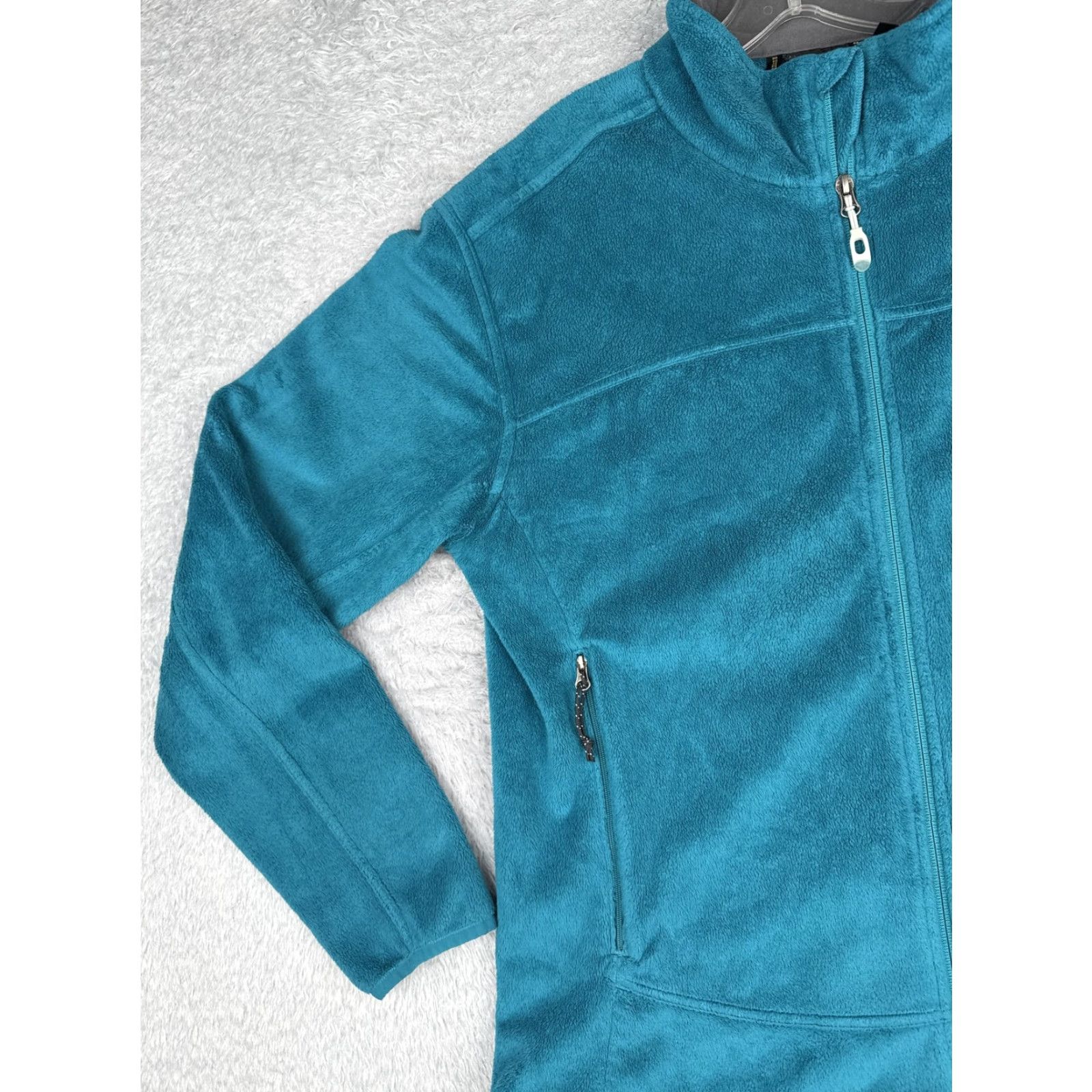 Mountain Hardwear VINTAGE: No—ignore. Mountain Hardwear Fleece Jacket Womens XL Teal Pyxis Full Zip Polyester Size XL / US 12-14 / IT 48-50 - 6 Thumbnail