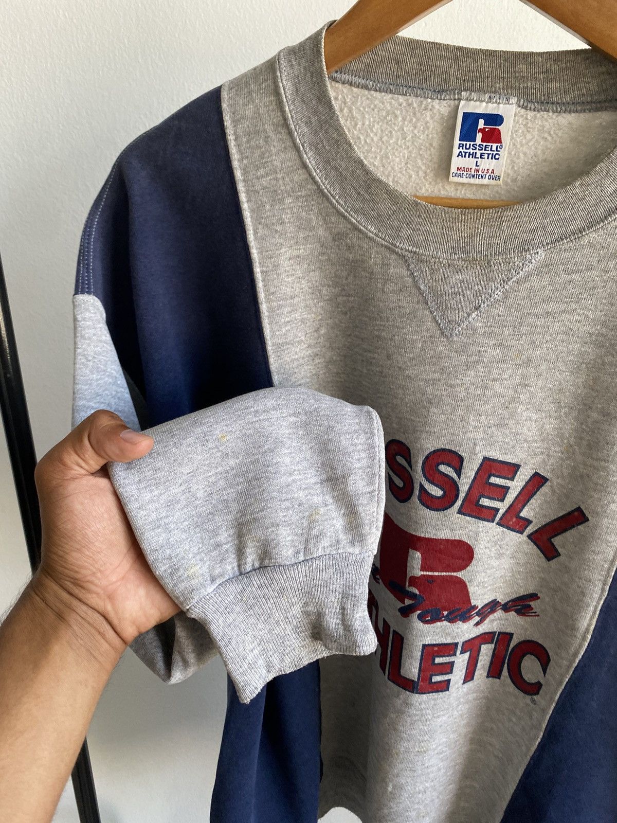 Russell Athletic 🔥 OFFER ME‼️ Rare Vintage Russell Athletic Double Layers Boxy Size L / US 10 / IT 46 - 9 Thumbnail