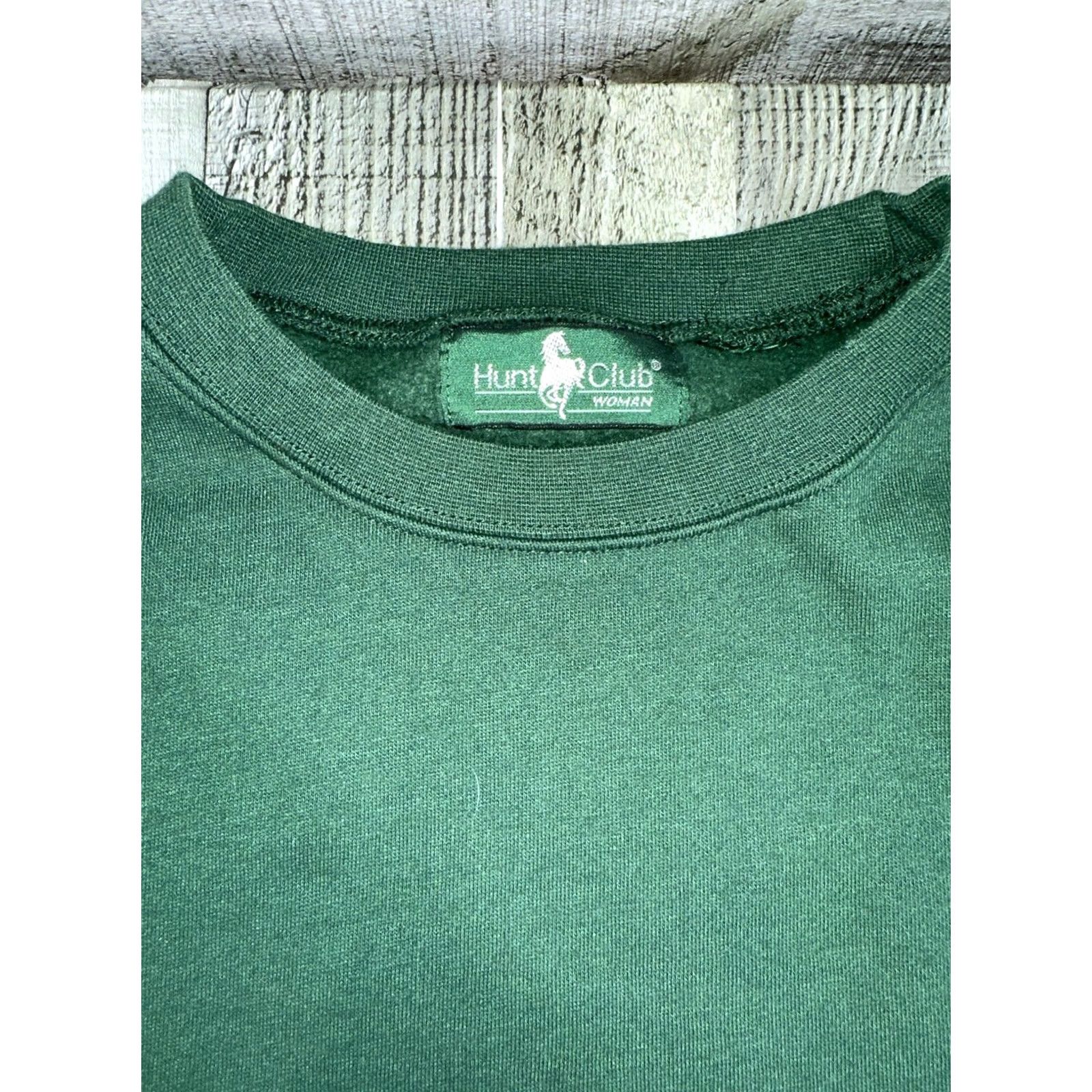 Vintage VINTAGE Hunt Club Women Sweater Crew Neck 2XL Green Pullover Size XXL / US 16-18 / IT 52-54 - 2 Thumbnail