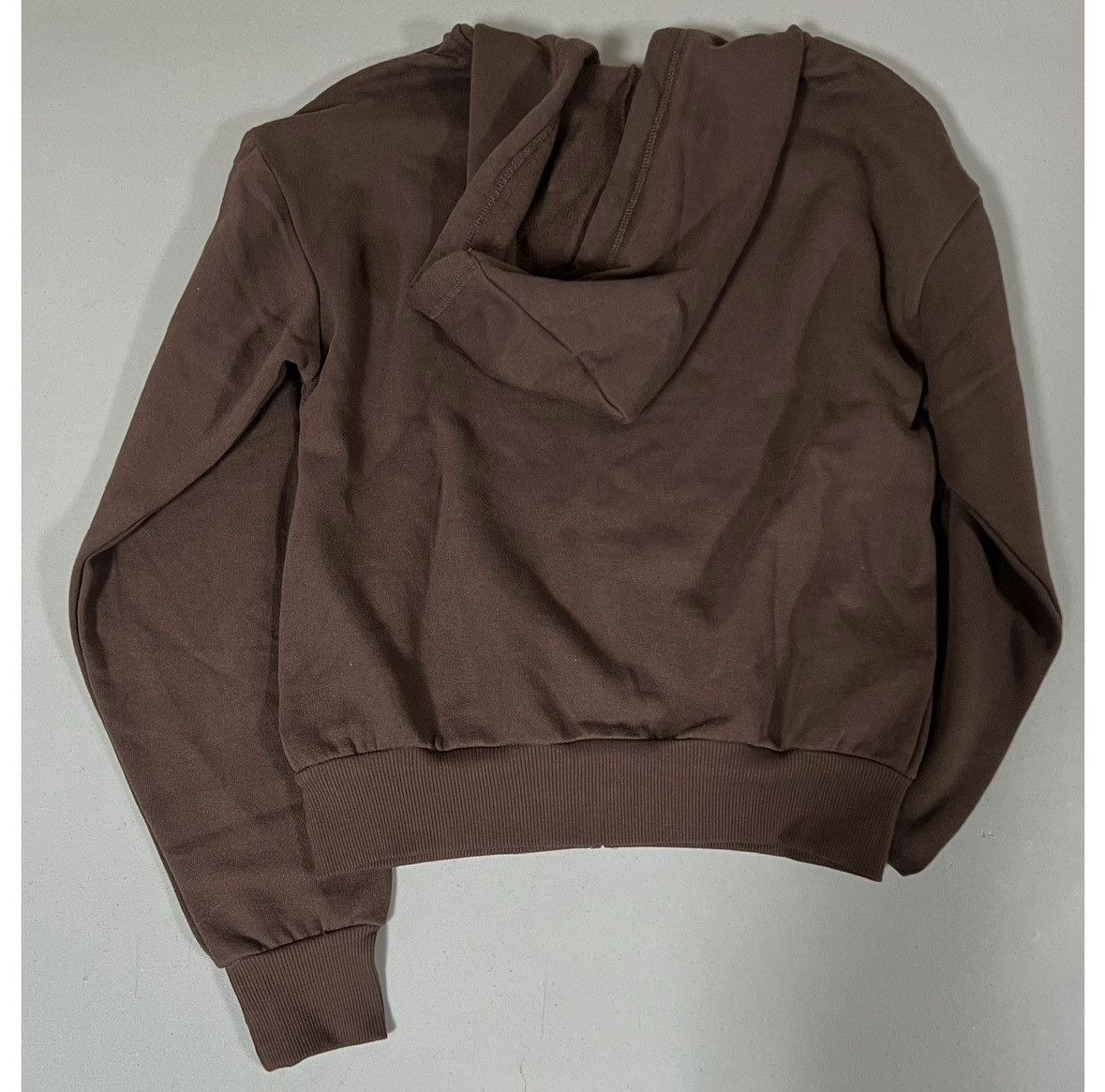 Japanese Brand Brown Solid Zipper Sweater Sweatshirt Hoodie Outerwear XS 🤎 Size XS / US 0-2 / IT 36-38 - 7 Thumbnail