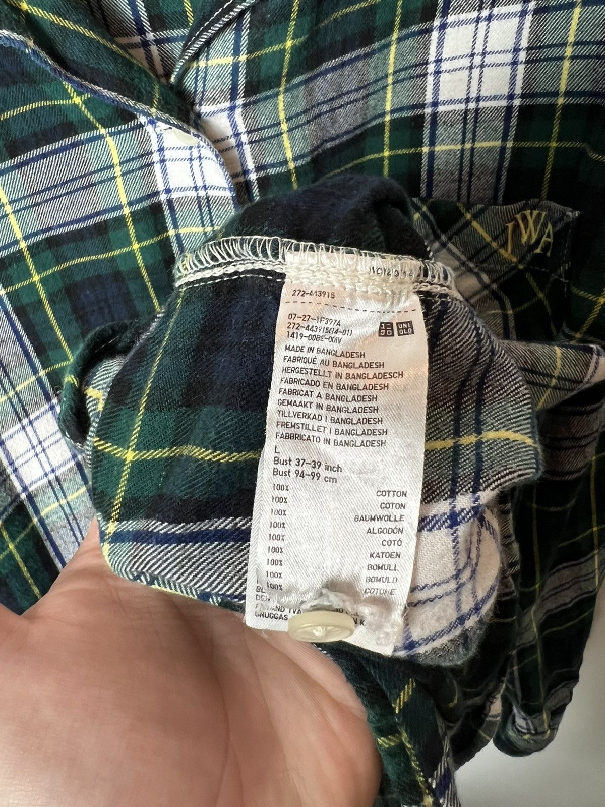 JW Anderson Vintage streetwear y2k Jw Anderson Uniqlo Flannel Shirt Size L / US 10 / IT 46 - 6 Thumbnail