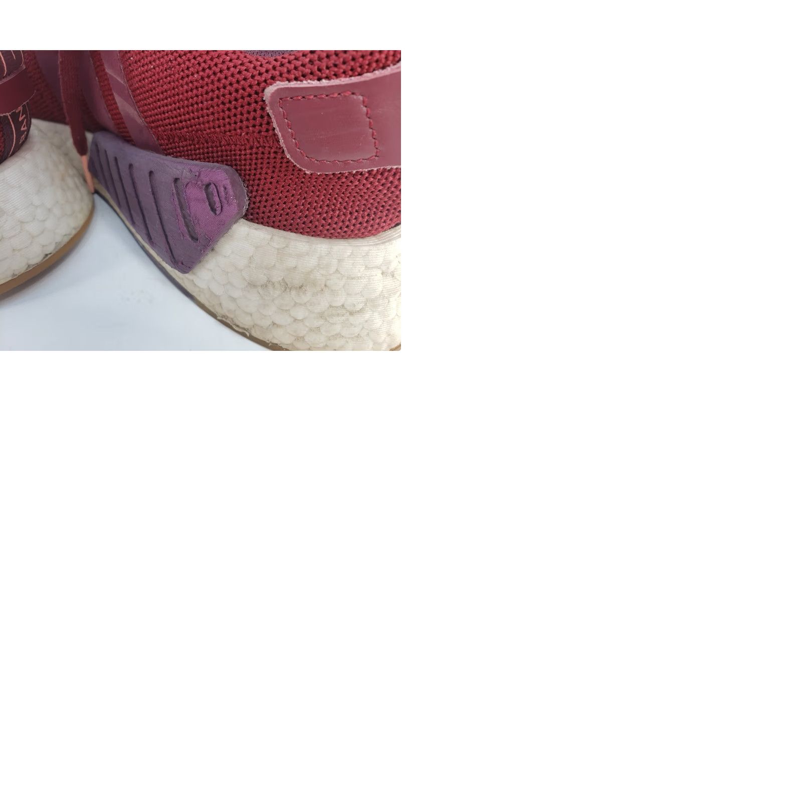 Adidas Adidas NMD R2 Sneaker Mens 9.5M Burgundy Ultraboost CQ2404 Athletic Casual Shoes Size US 9 / EU 42 - 9 Thumbnail