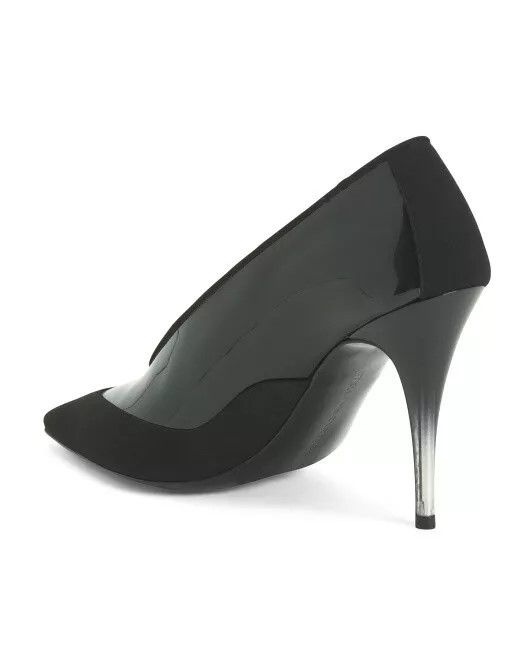 Stella McCartney Stella McCartney Faux Suede & Faux Patent-leather Pumps Size US 5.5 / IT 35.5 - 9 Thumbnail