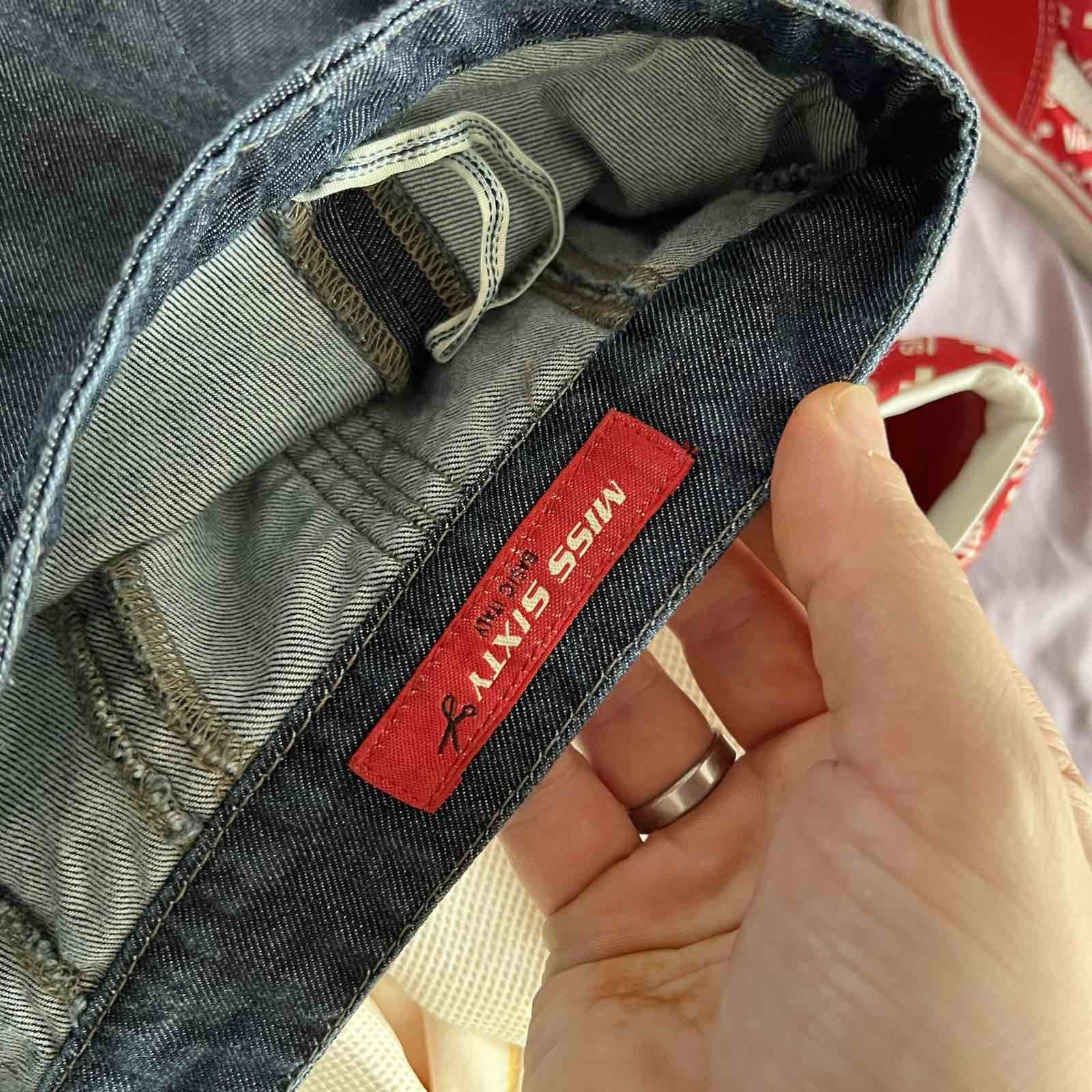Miss Sixty VINTAGE MISS SIXTY 2000s MINI DENIM SKIRT Size 34" / US 12 / IT 48 - 5 Thumbnail