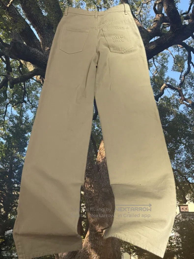 Miu Miu Miu Miu 24 White high-waisted jeans Size 24" / US 00 / IT 34 - 2 Thumbnail