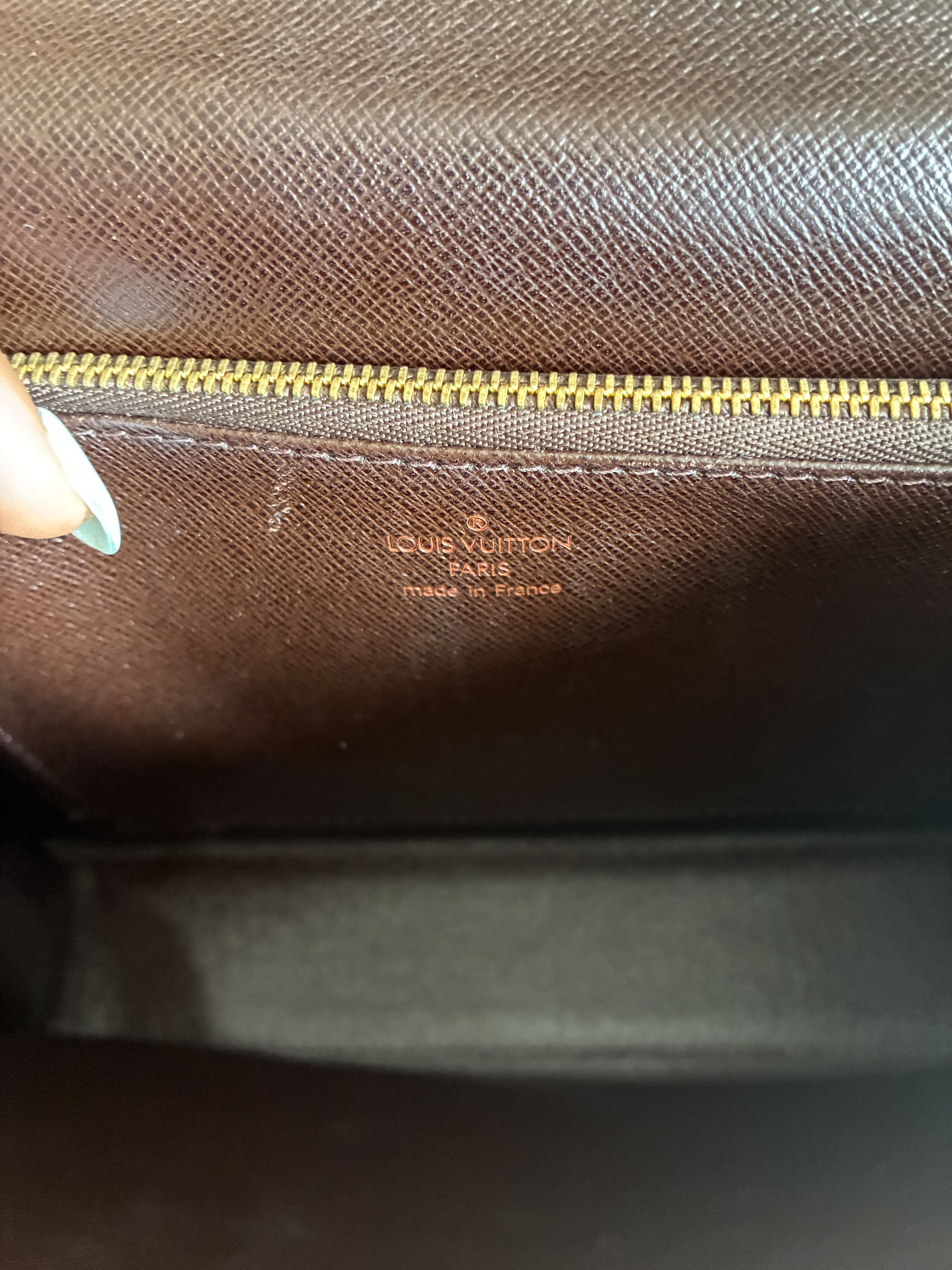 Louis Vuitton Louis Vuitton Damier Ebene Malesherbes Top Handle Bag Size ONE SIZE - 8 Thumbnail
