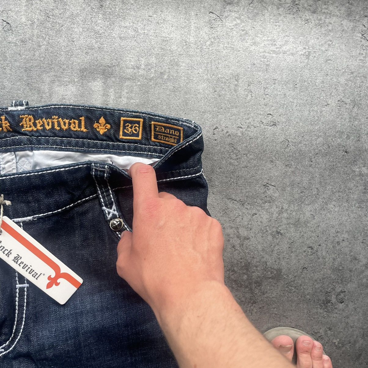 Rock Revival × Vintage NWT Rock Revival Dano Chrome Hearts Style Pants Size US 36 / EU 52 - 8 Thumbnail
