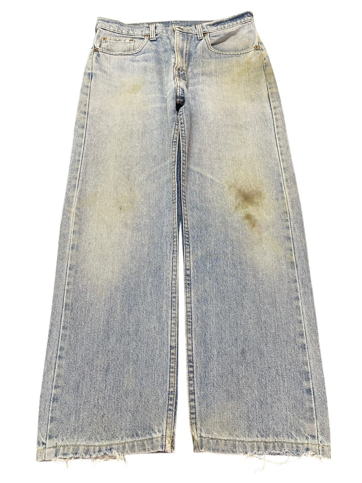 Vintage 80s Levis 505 Mud Wash Style Classic Loose Jeans
