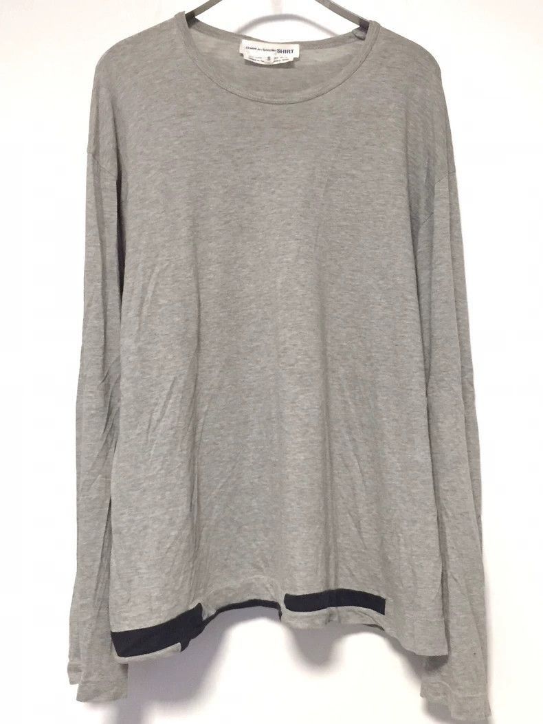 Comme des Garcons Gray Long Sleeve Shirt 2505-Nextarrow