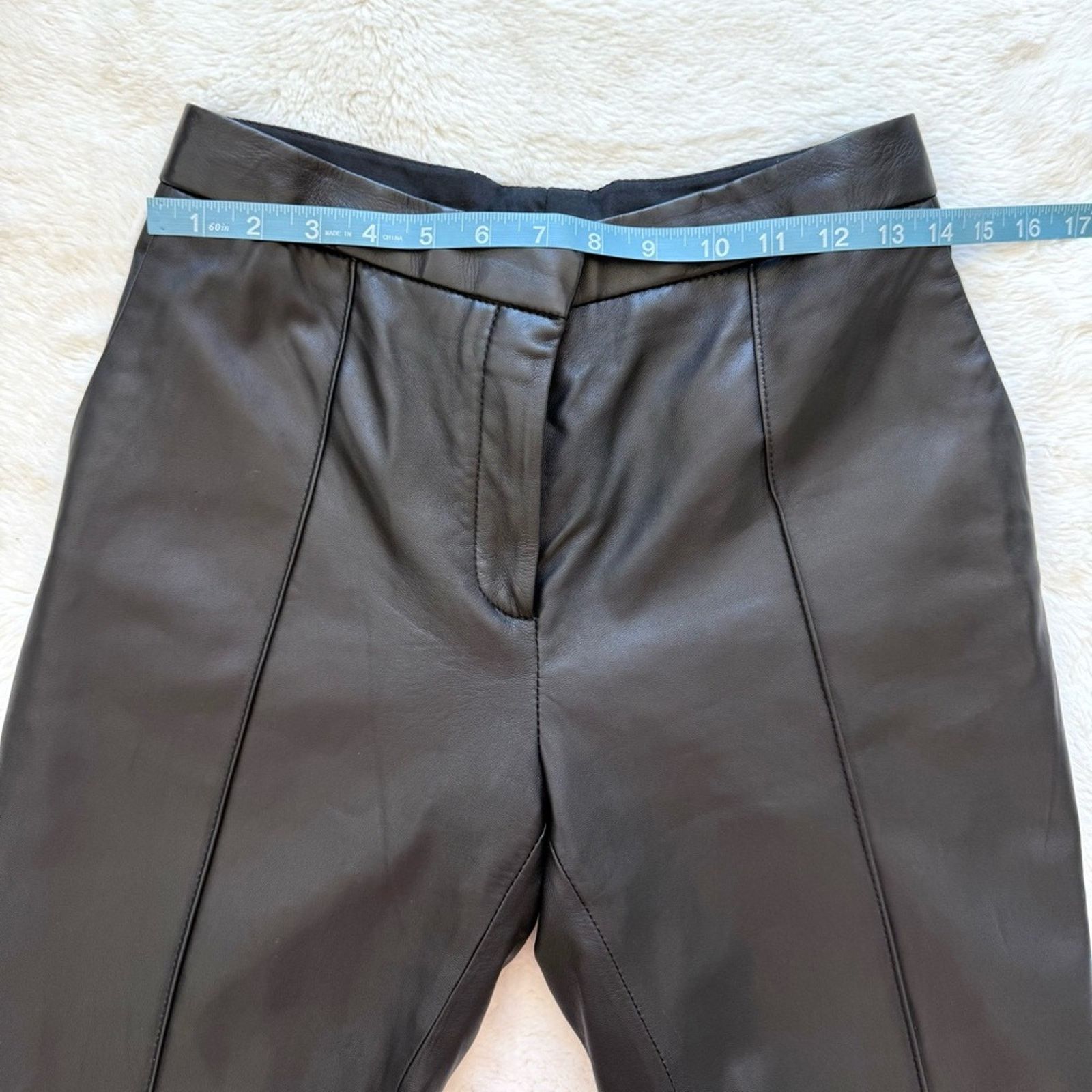 Iro IRO women leather pants size 38 FR or 6 US Retail 850$ Size 28" / US 6 / IT 42 - 6 Thumbnail
