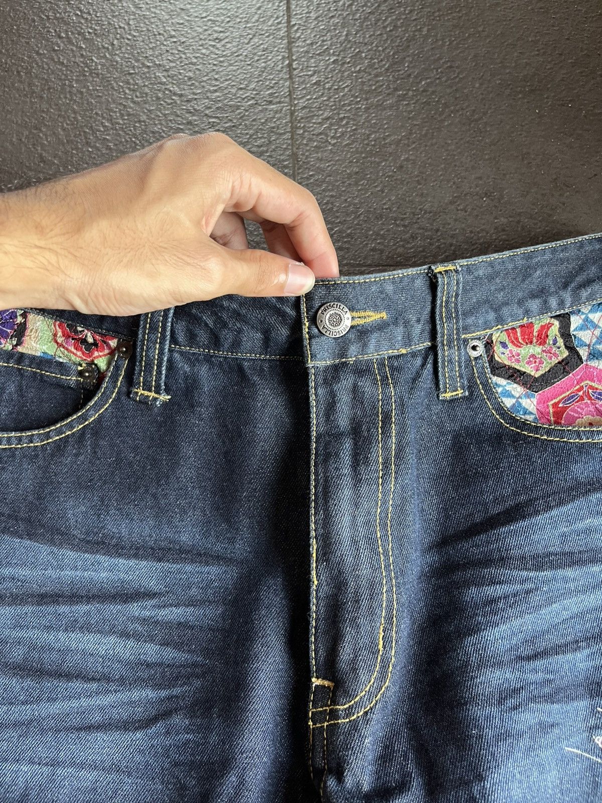 Karakuri Tamashii Vomaine Dragon Embroidery Wide Leg Denim Karakuri Tamashii Size US 32 / EU 48 - 14 Thumbnail