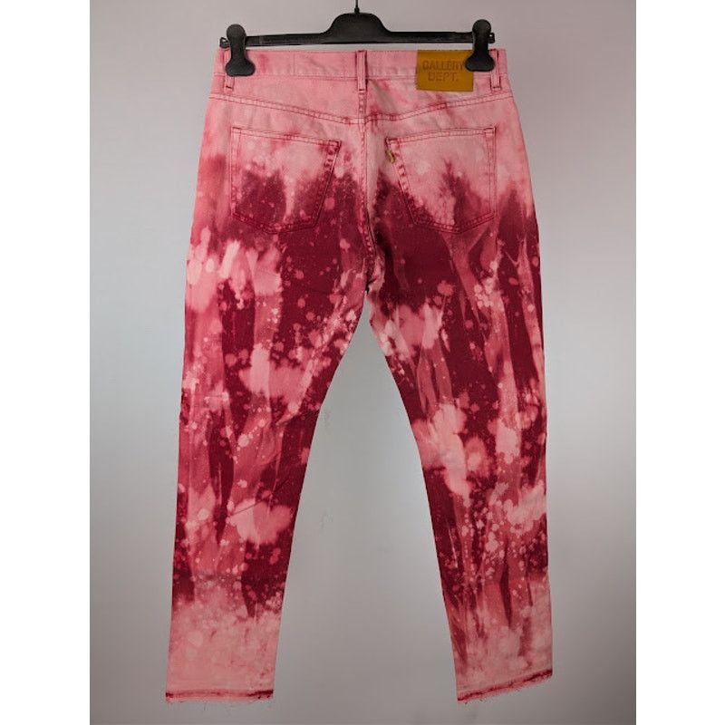 Gallery Dept. o1rshd1 Biscayne Tie-Dye Slim Fit Denim Jeans in Red Size US 32 / EU 48 - 11 Thumbnail