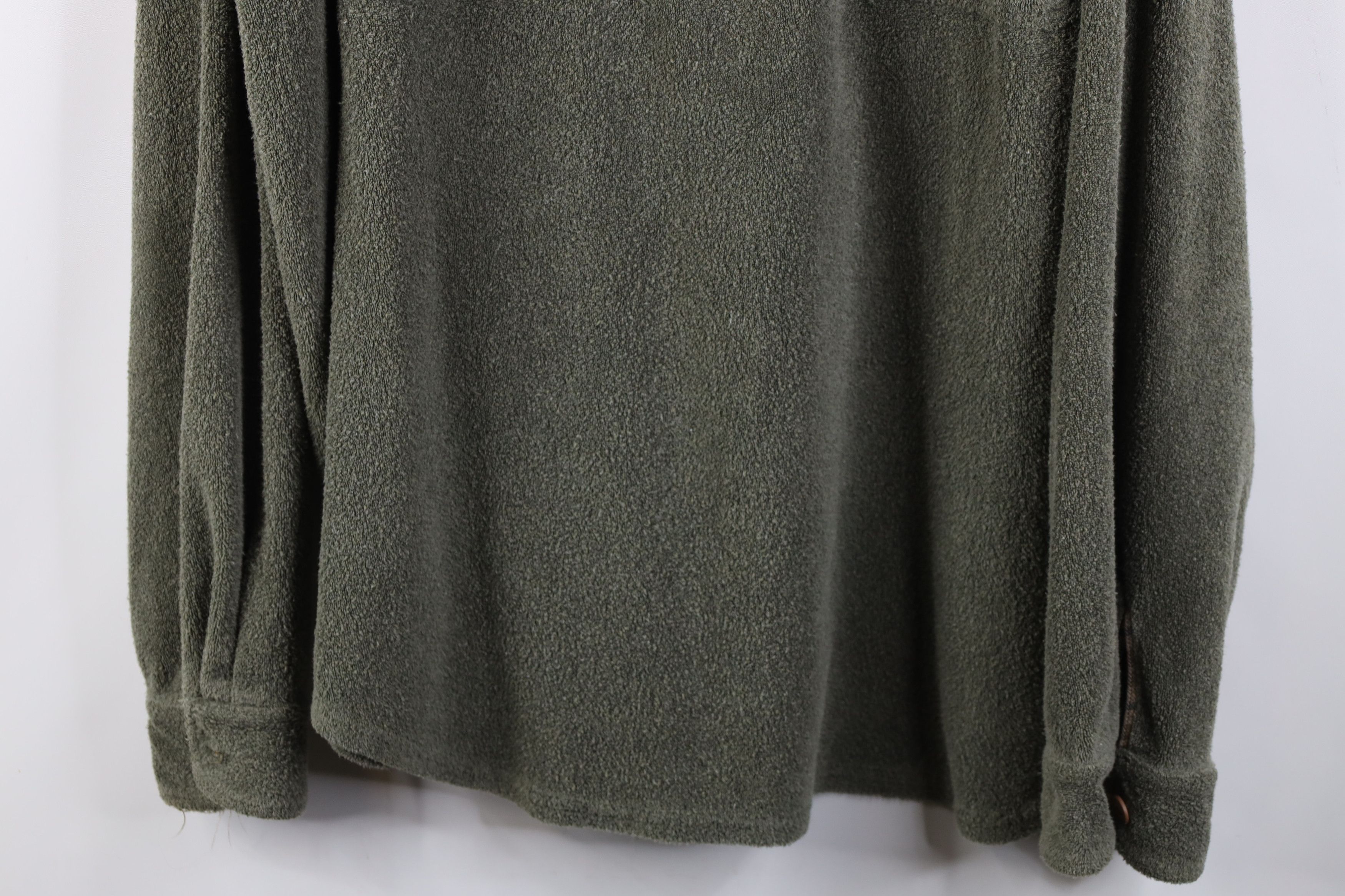 L.L. Bean Vintage 90s LL Bean 1/4 Half Zip Collared Sweater Green Size US XL / EU 56 / 4 - 3 Thumbnail