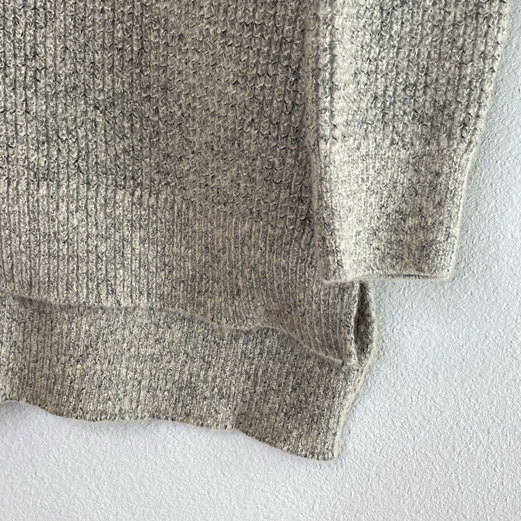Vintage Natural Reflections Pullover Tunic Sweater Womens L Oatmeal V-Neck High Low Long Sleeve Beige Size L / US 10 / IT 46 - 3 Thumbnail